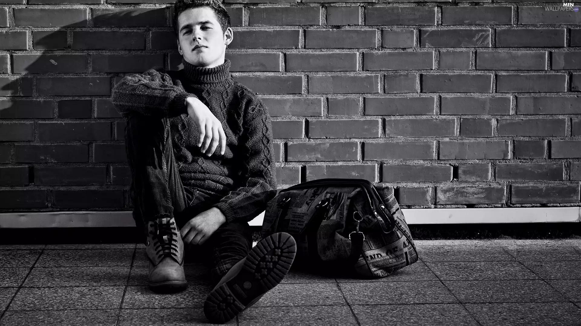 Black and white, Jensen Ackles, actor