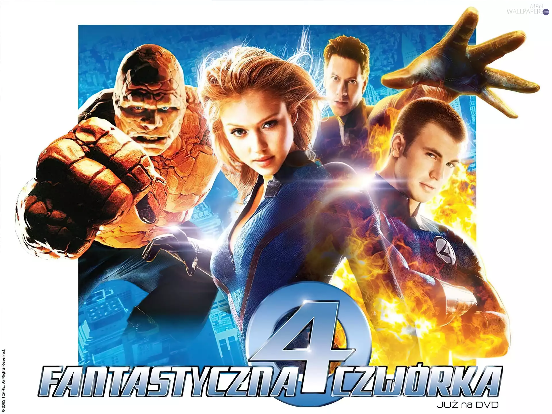 Ioan Gruffudd, Michael Chiklis, Chris Evans, Jessica Alba, Fantastic Four 1