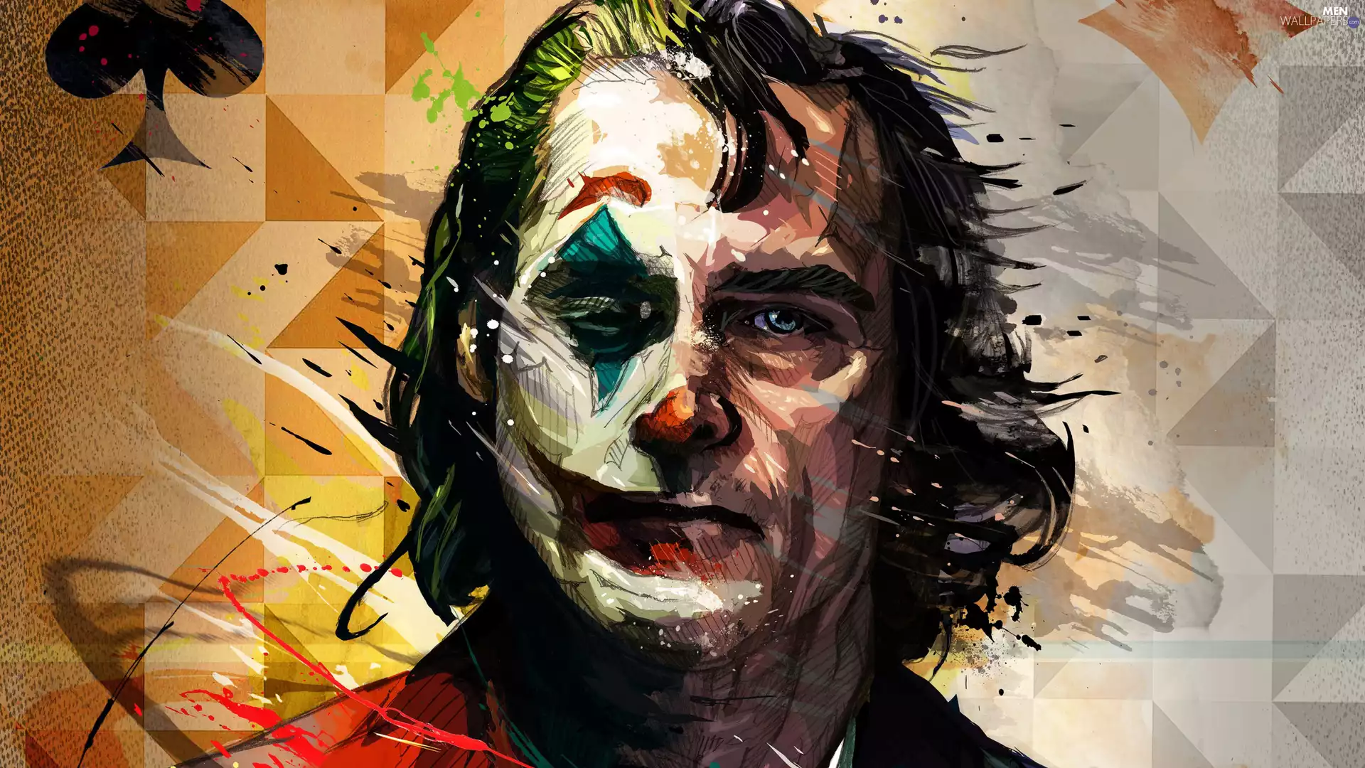 Joaquin Phoenix, a man, JOKER, actor, graphics, movie, 2019