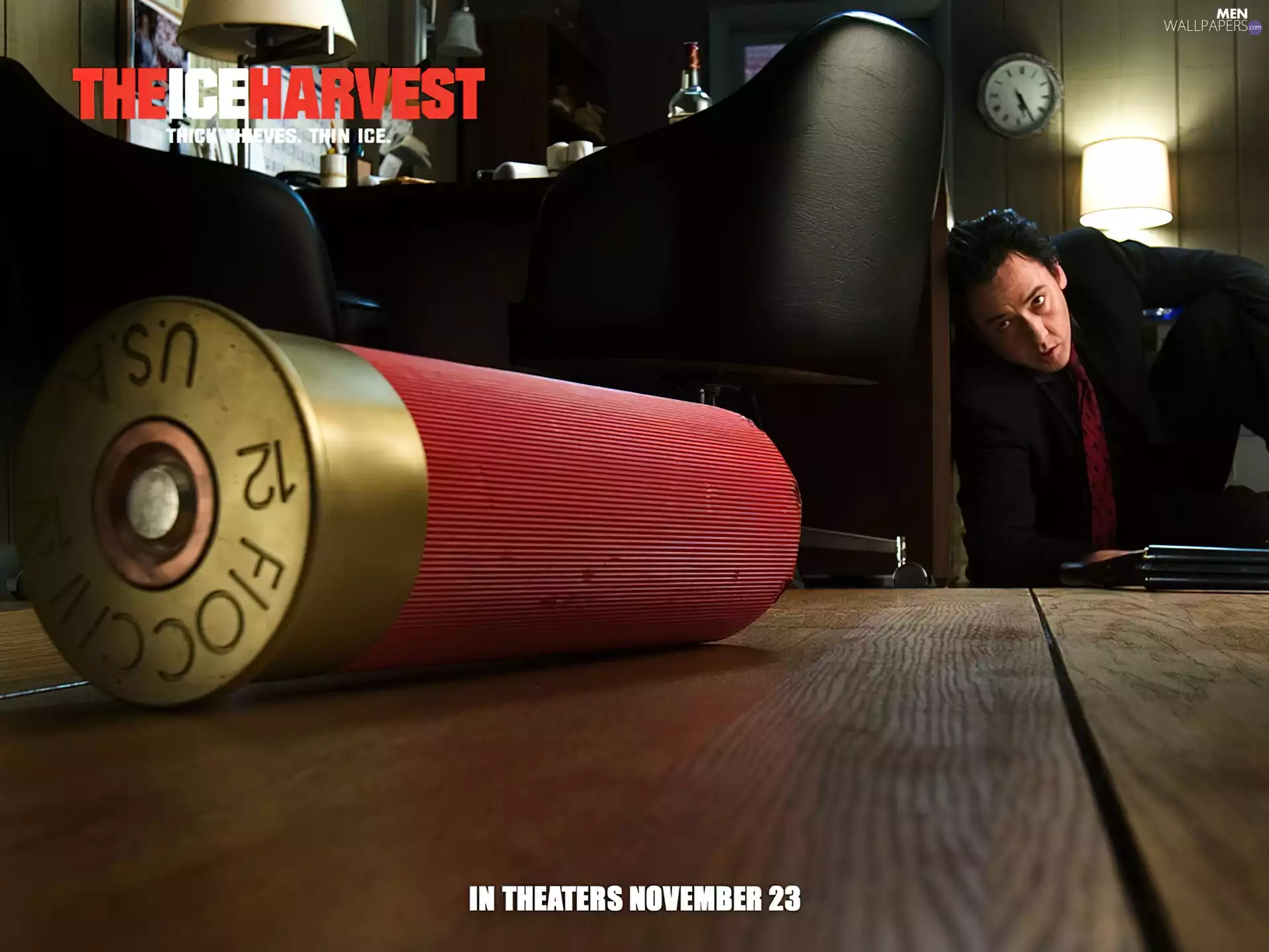 Clock, John Cusack, Black Suit