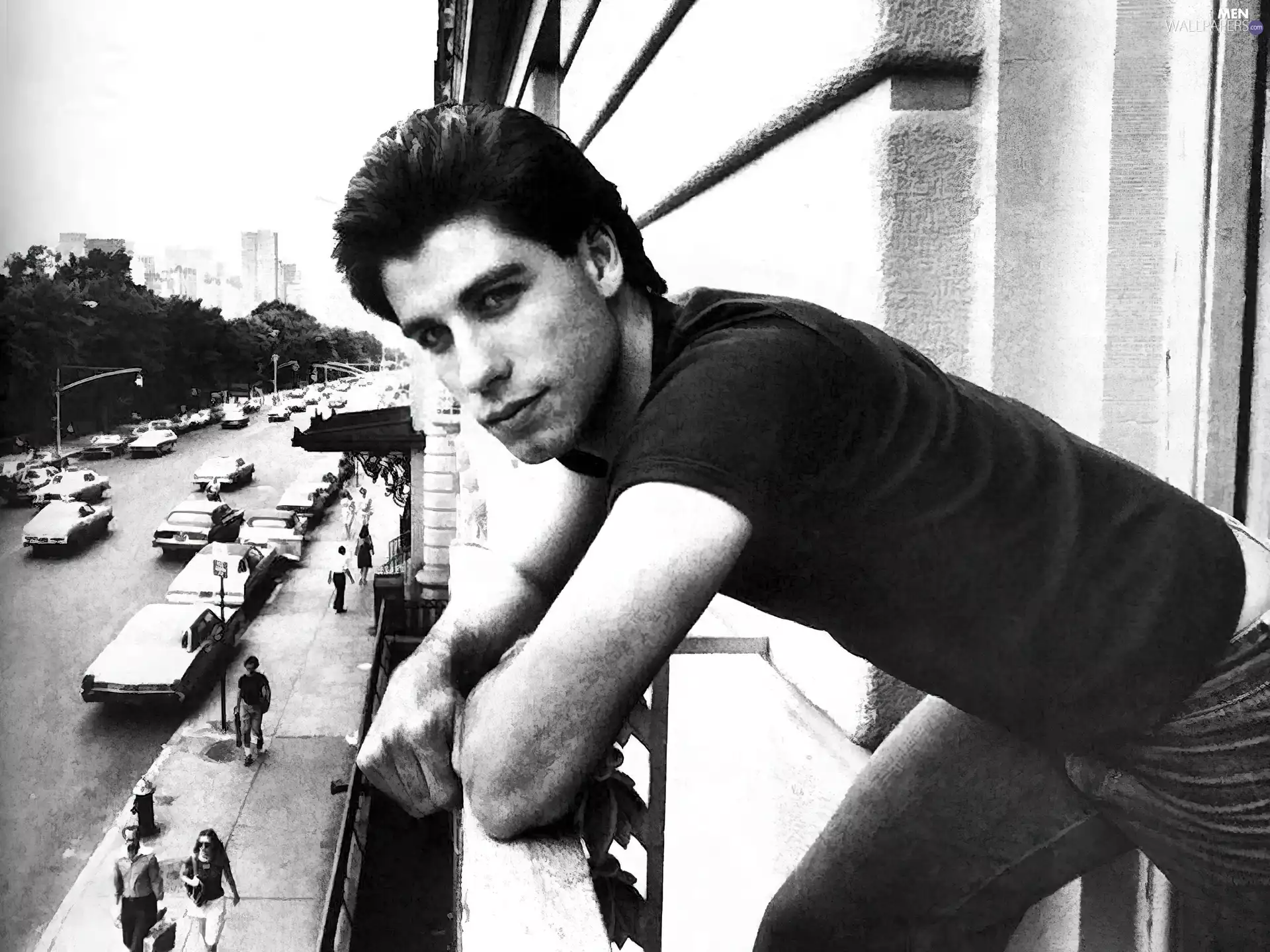 Street, John Travolta, dark hair