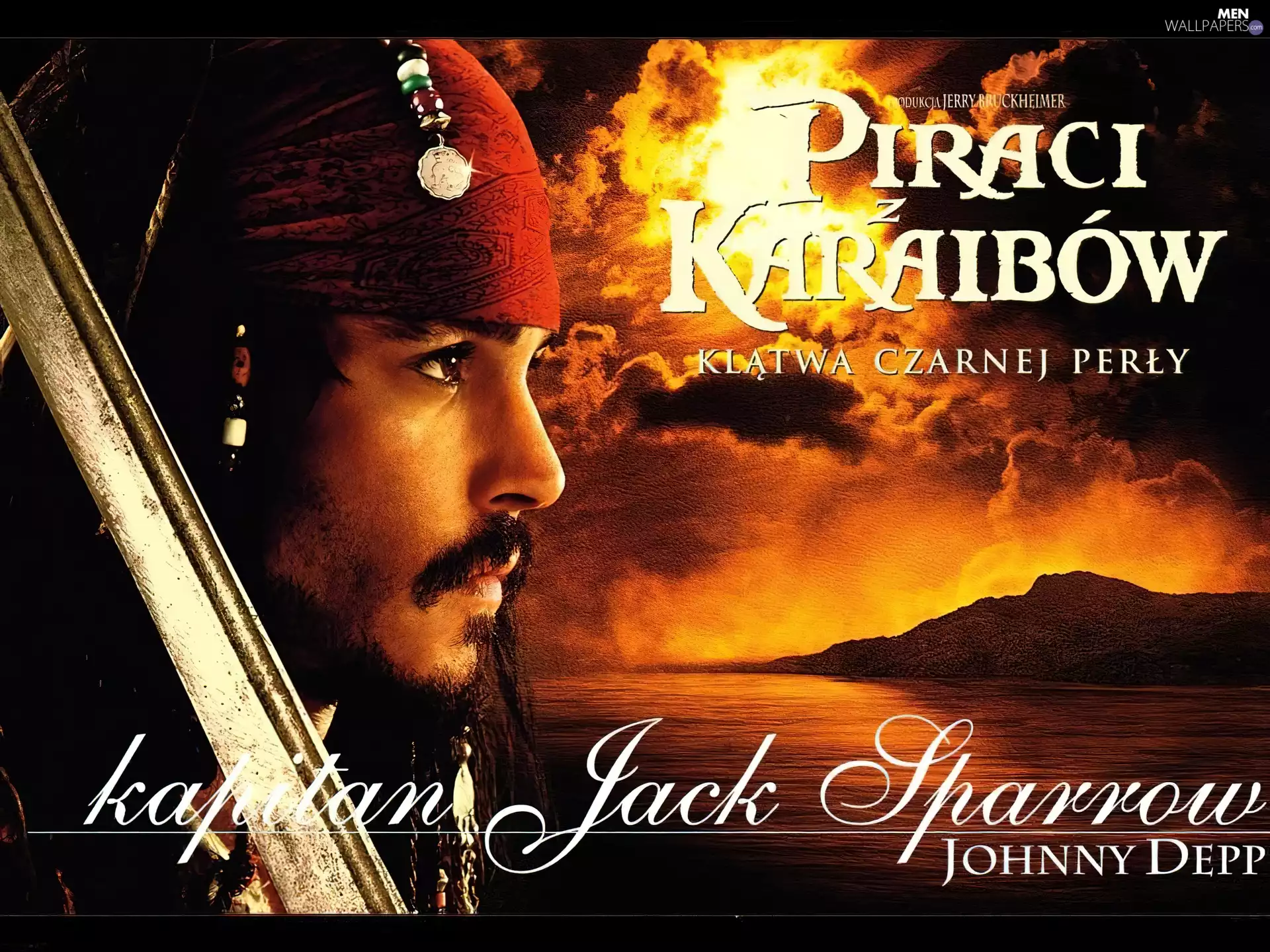 clouds, west, Johnny Depp, saber, Piraci Z Karaibów