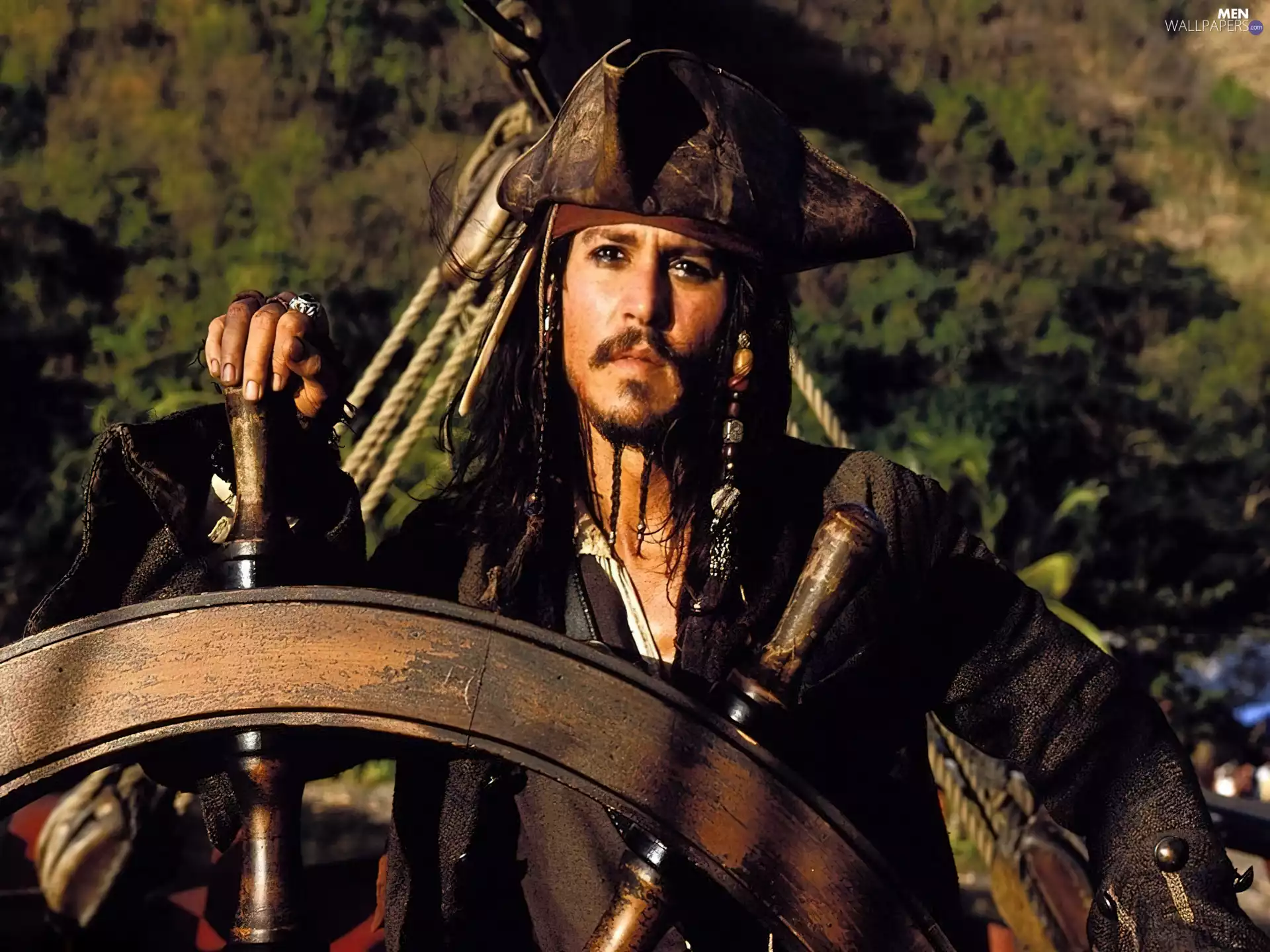 captain, Piraci Z Karaibow, Johnny Depp, rudder