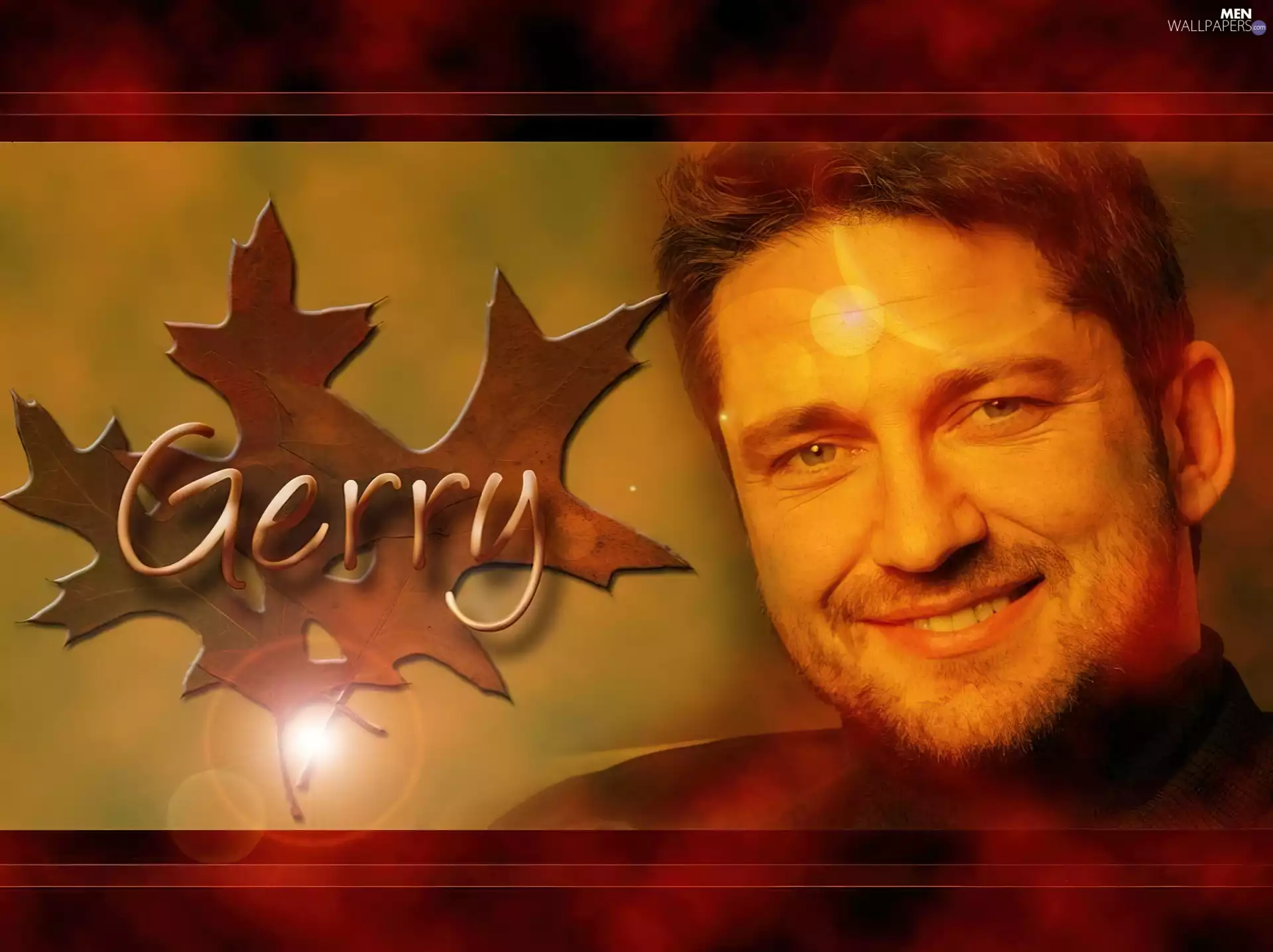face, Gerard Butler, Leaf