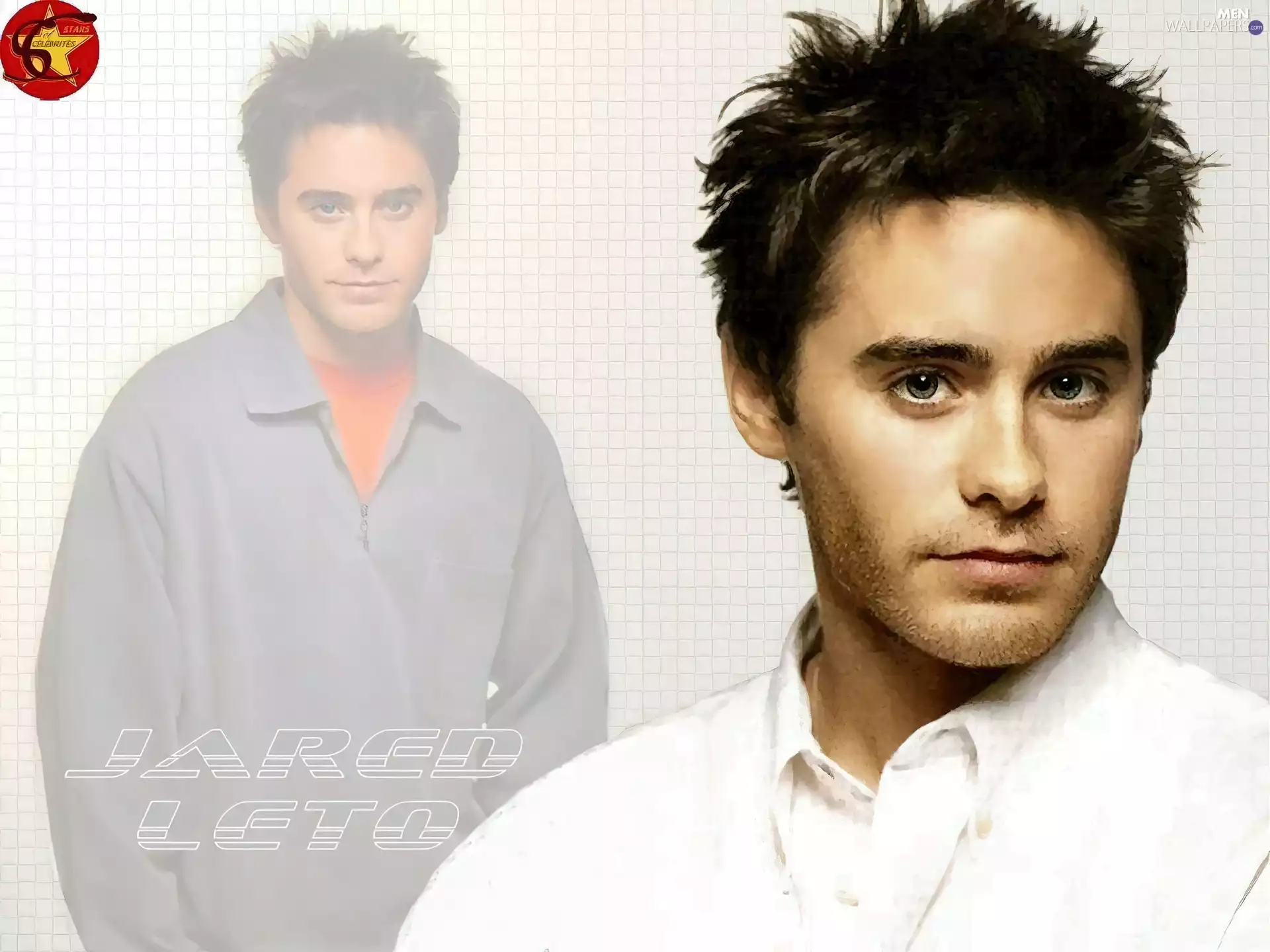 bright eyes, Jared Leto, white shirt