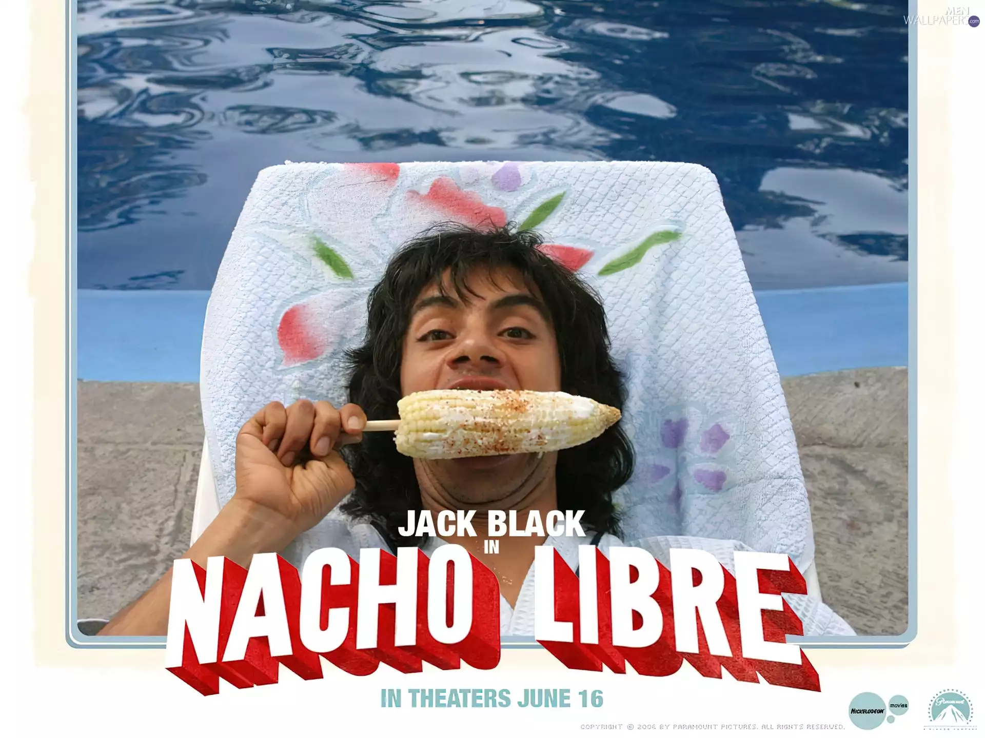 hammock chair, Pool, Hector Jimenez, corn, Nacho Libre