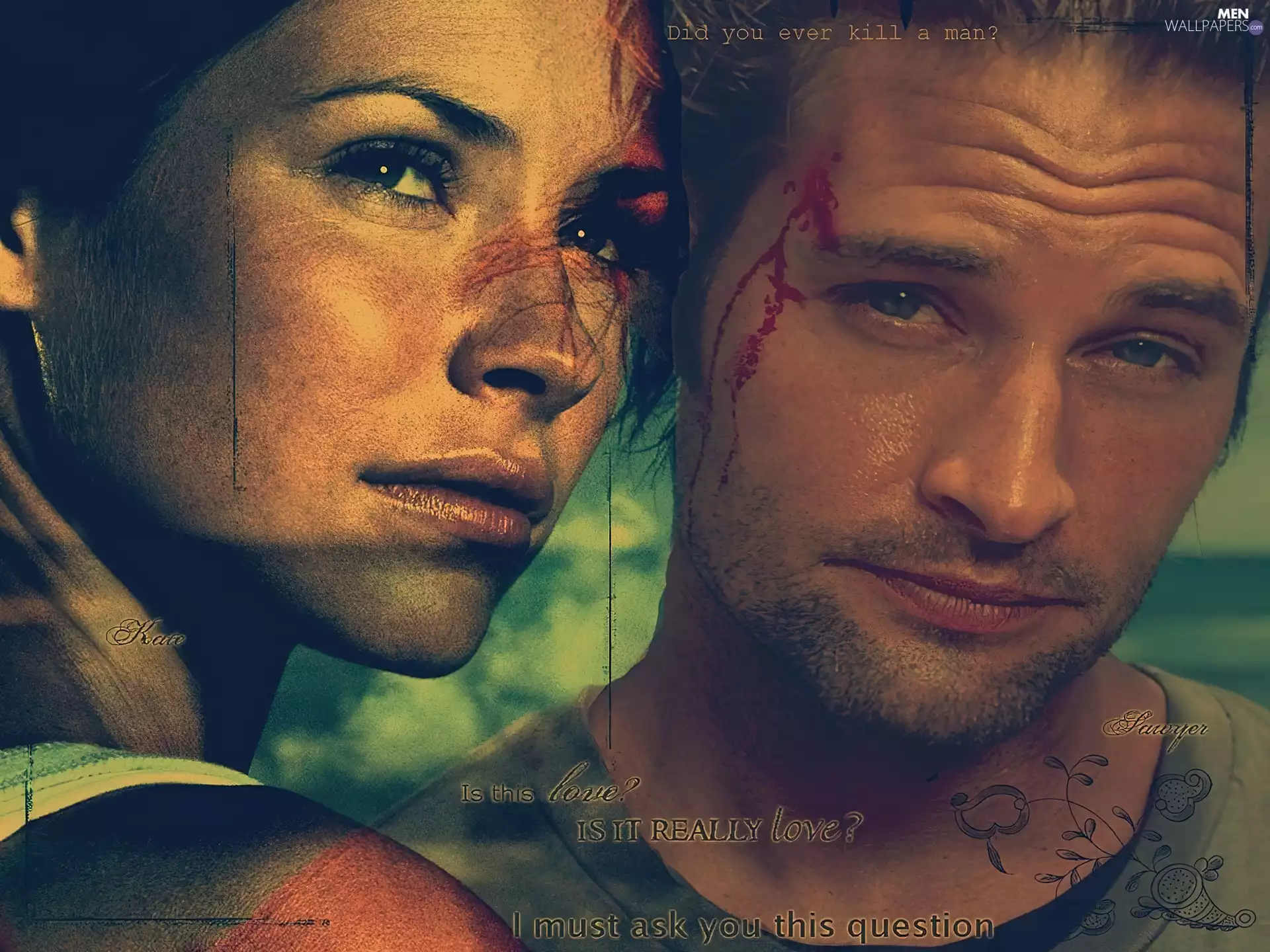 Josh Holloway, Evangeline Lilly, lost, confused, series