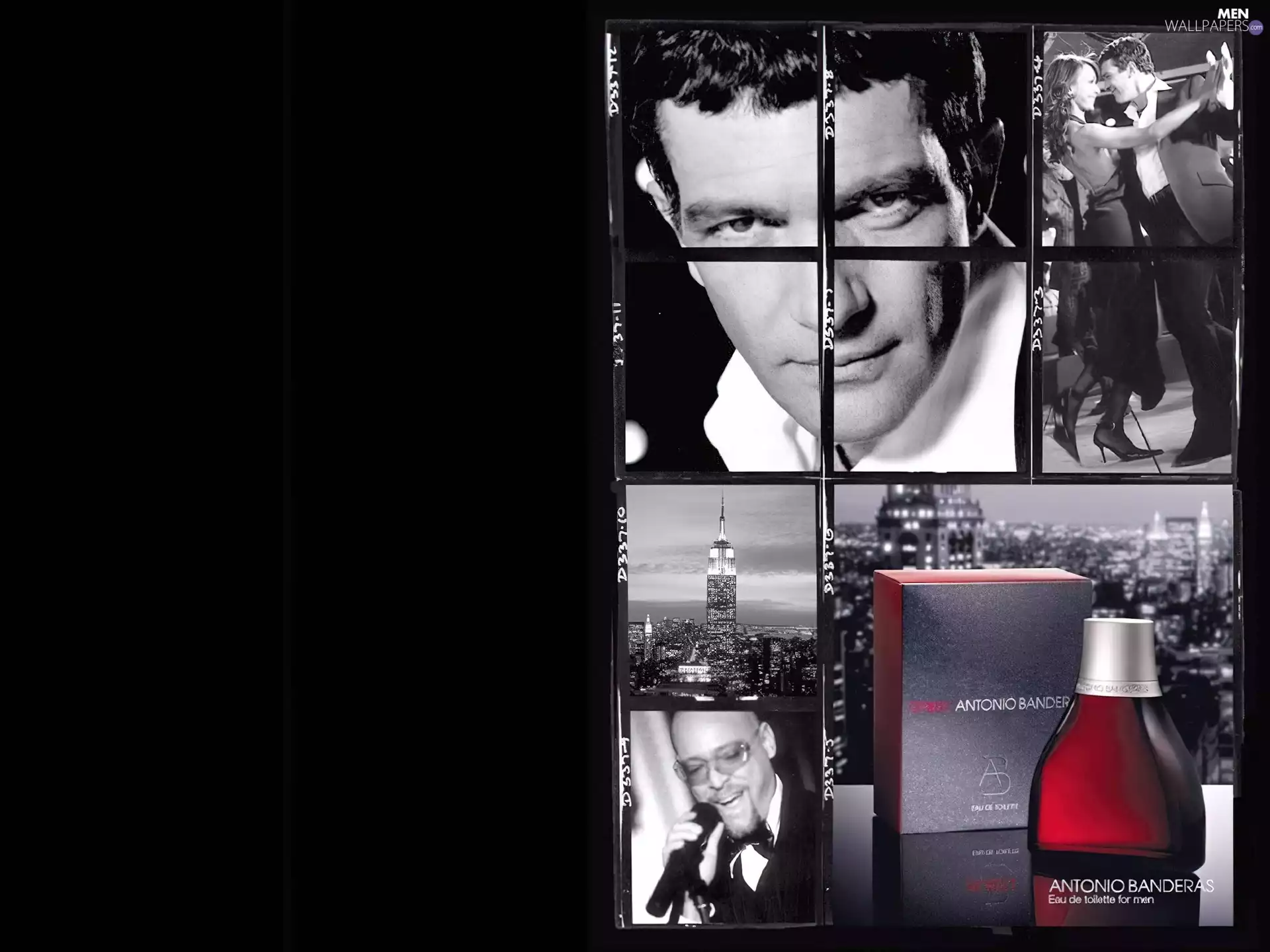 perfume, bowl, a man, actor, Antonio Banderas