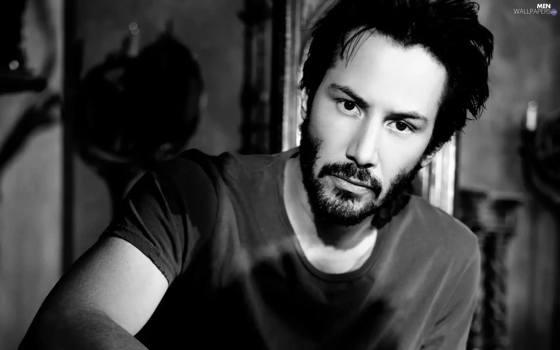 Keanu Reeves, a man, hair, actor