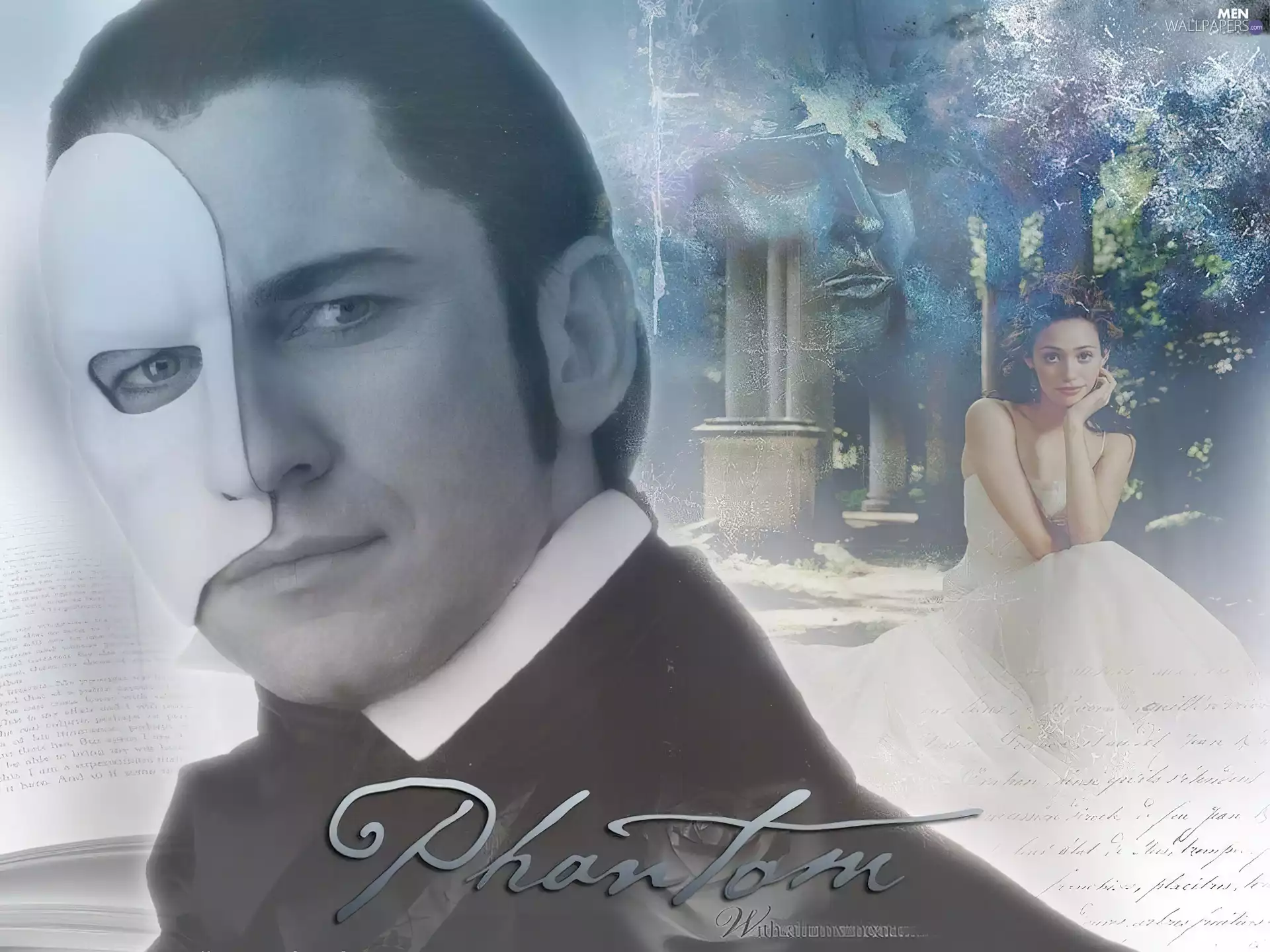 Mask, Dress, Emmy Rossum, Gerard Butler, Phantom Of The Opera