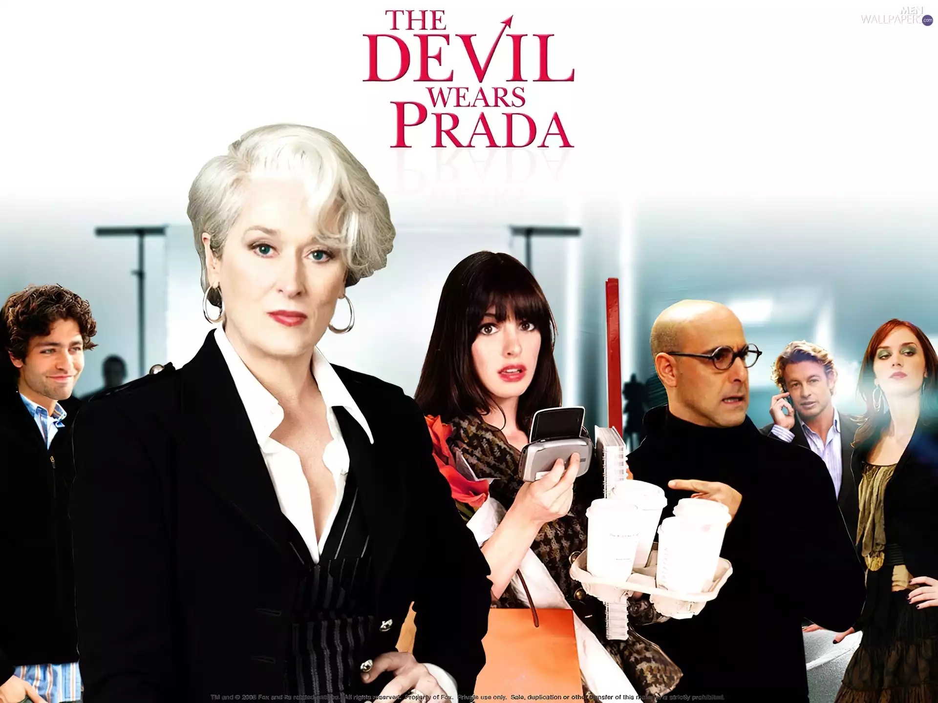 Adrian Grenier, Stanley Tucci, Anne Hathaway, Meryl Streep, Devil Wears Prada