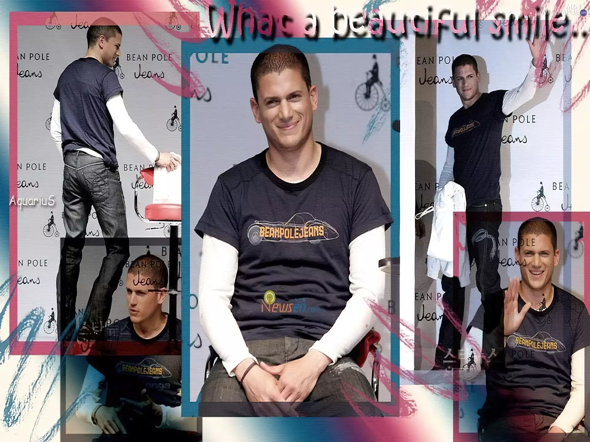 Wentworth Miller, pomegranate t-shirt