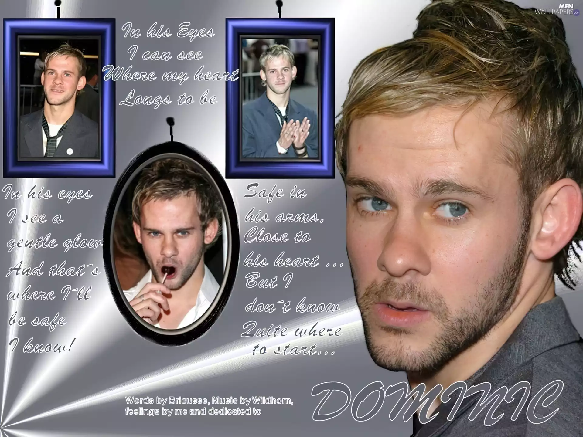 Blue eyes, Dominic Monaghan, Light hair