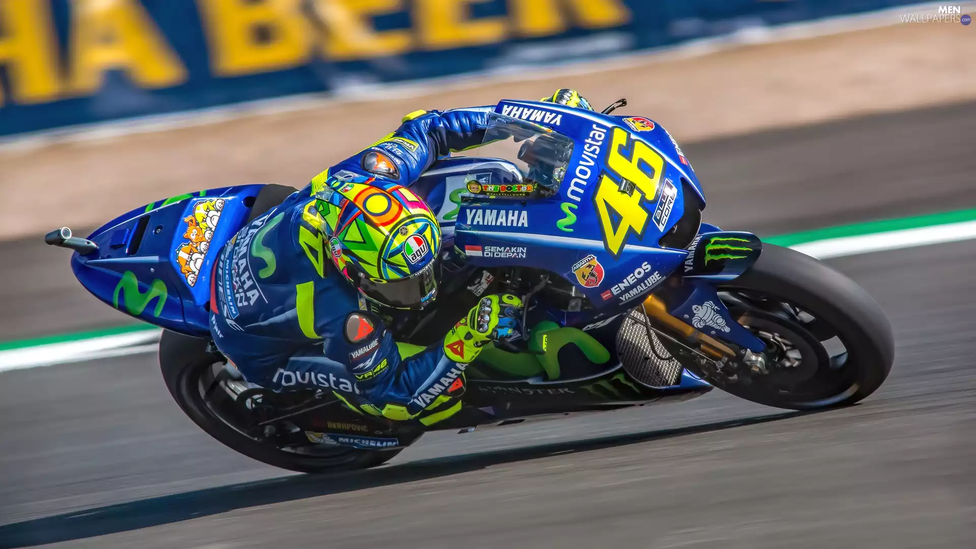 Valentino Rossi, speed, Silverstone Circuit, MotoGP, Grand Prix of Great Britain 2017, Yamaha YZR-M1, motor-bike, Racing