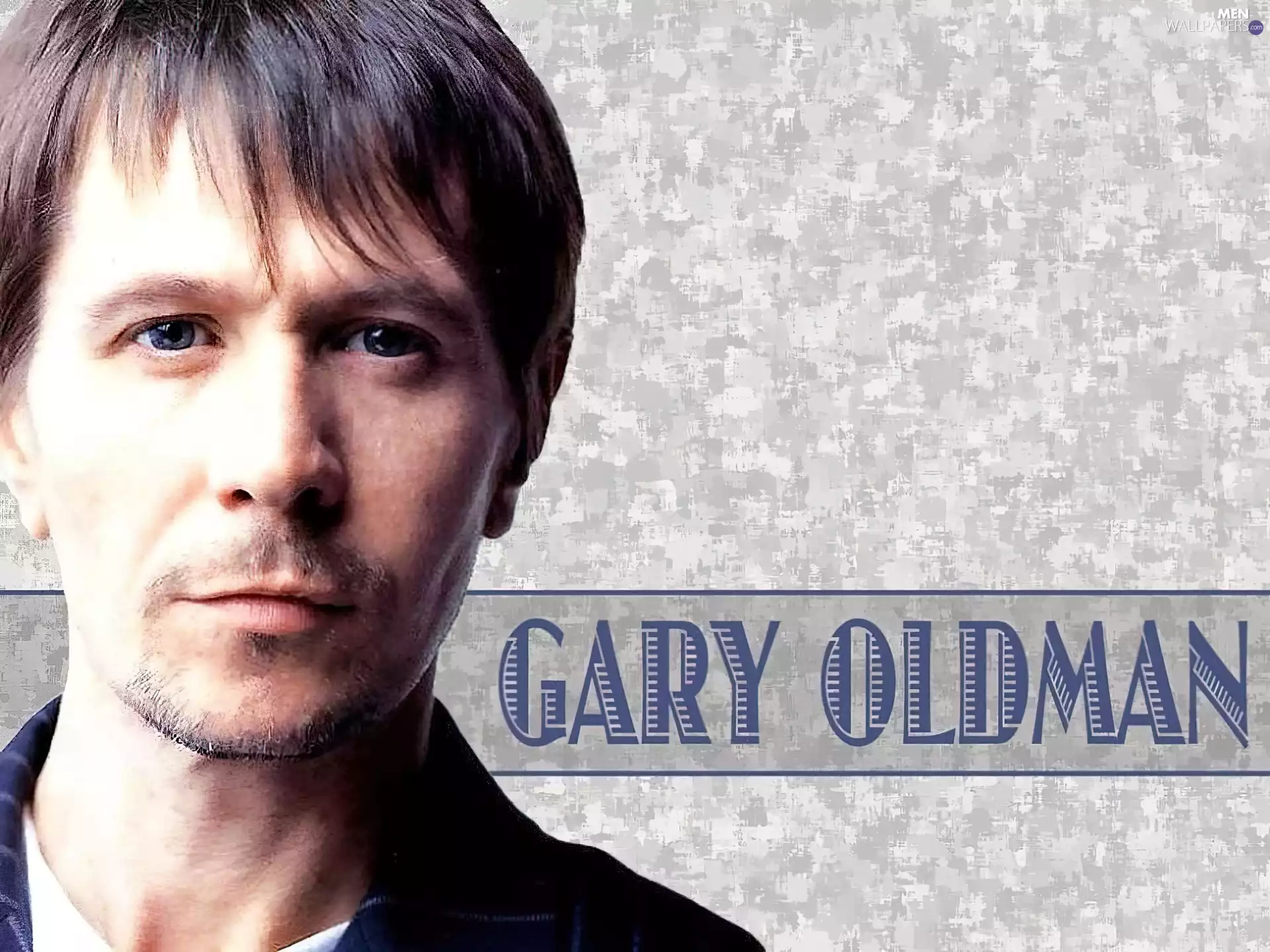 Blue eyes, Gary Oldman, Short hairs