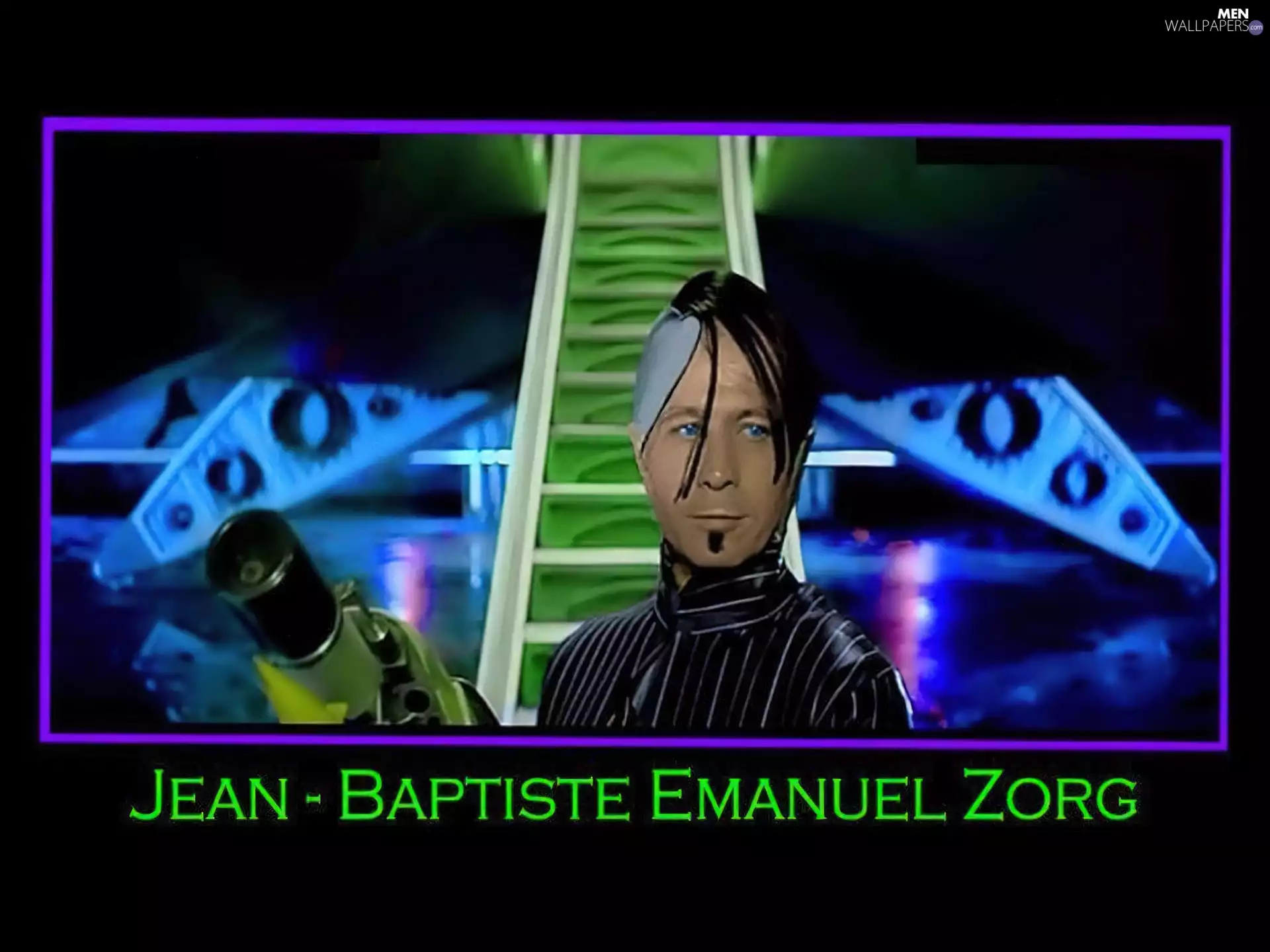 Blue eyes, Gary Oldman, striped shirt