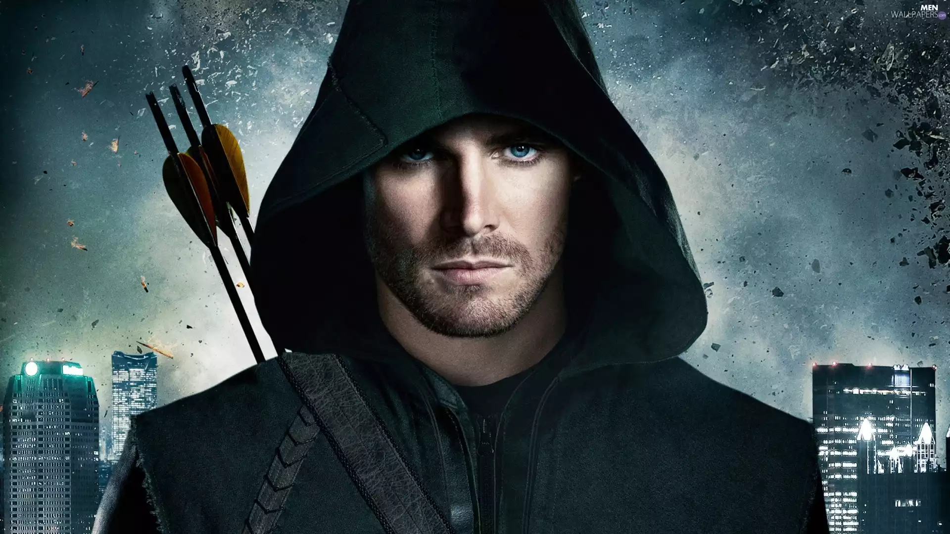 Oliver Queen - Stephen Amell, hood, Arrow, Green Arrow, series
