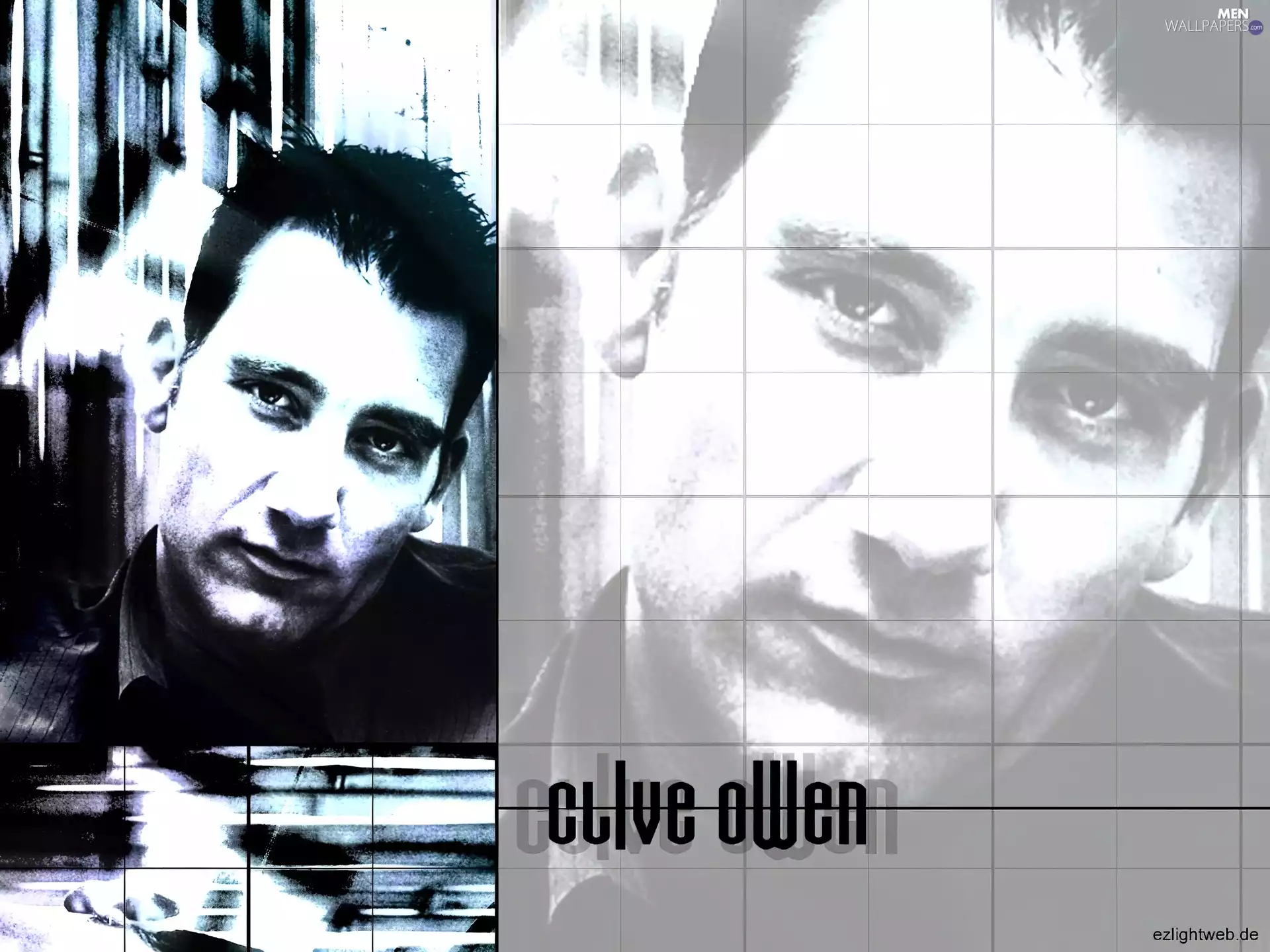 Black eyes, Clive Owen, dark hair