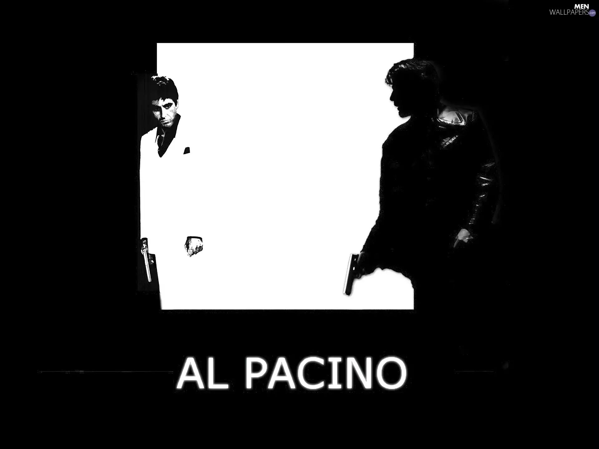 Al Pacino, Gun, actor, shadow