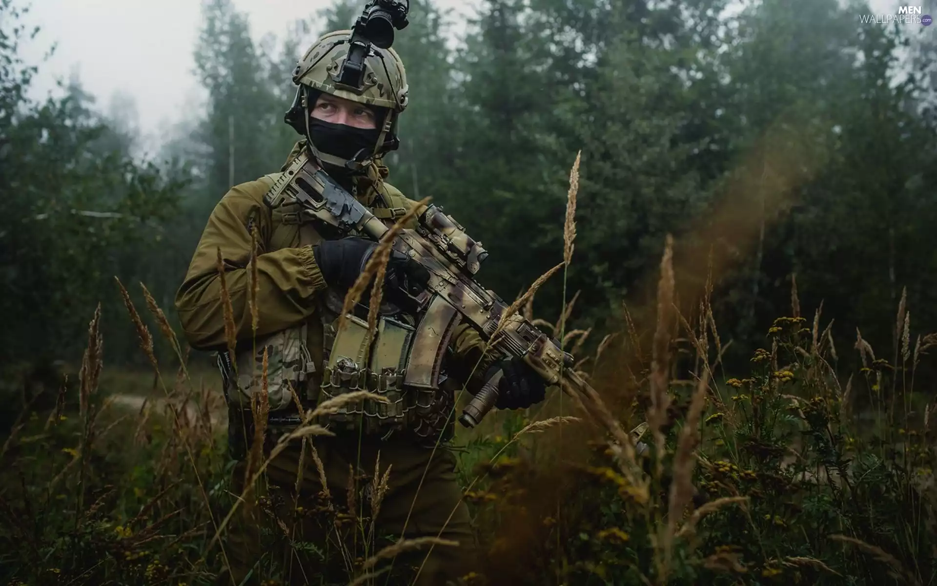 soldier, forest, grass, Polish Special Forces