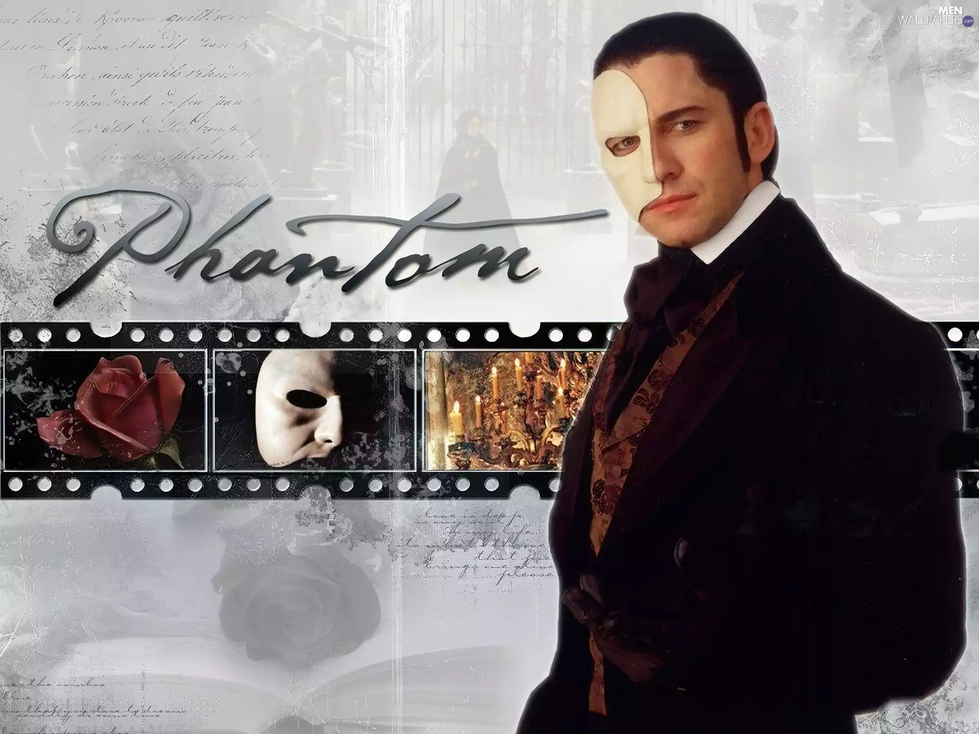 Mask, Gerard Butler, rose