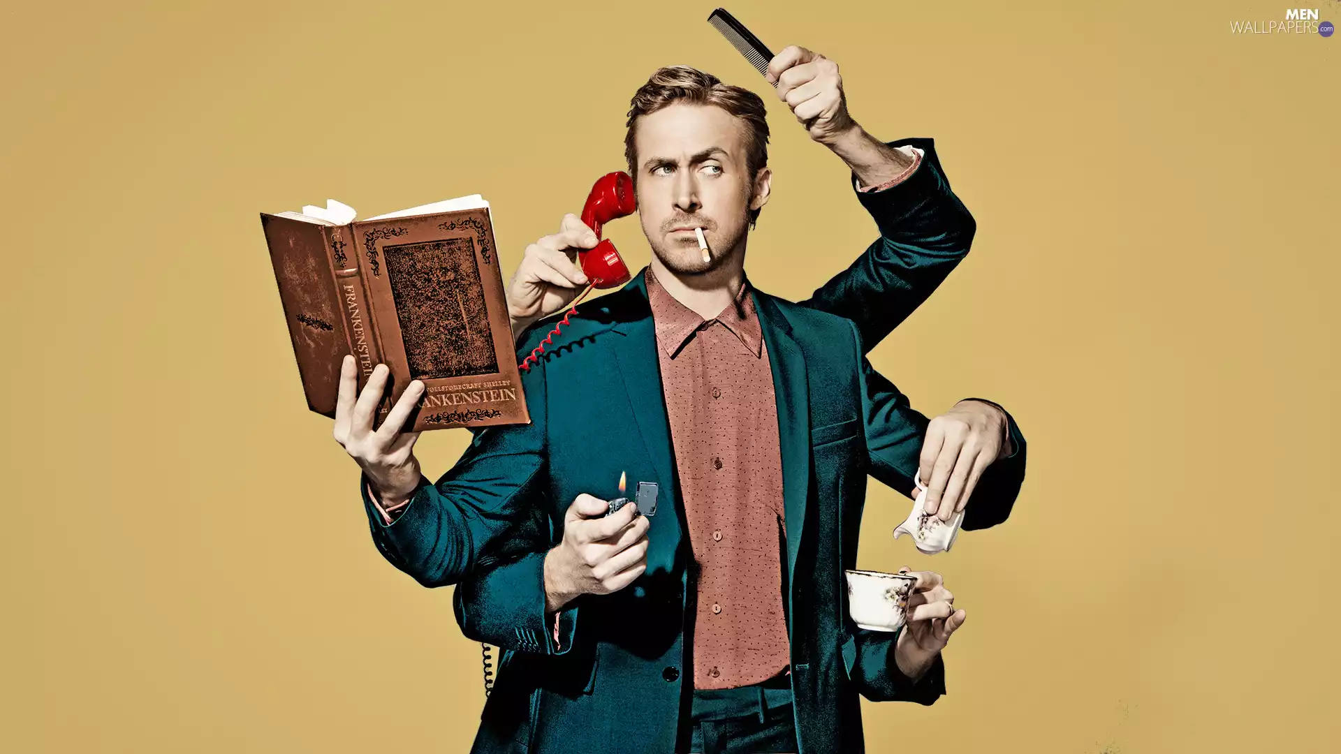 a man, actor, Ryan Gosling, Self-sufficient