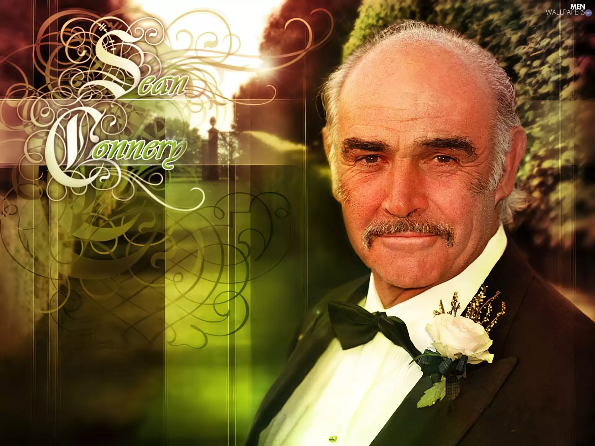 Flower, Sean Connery, bow tie