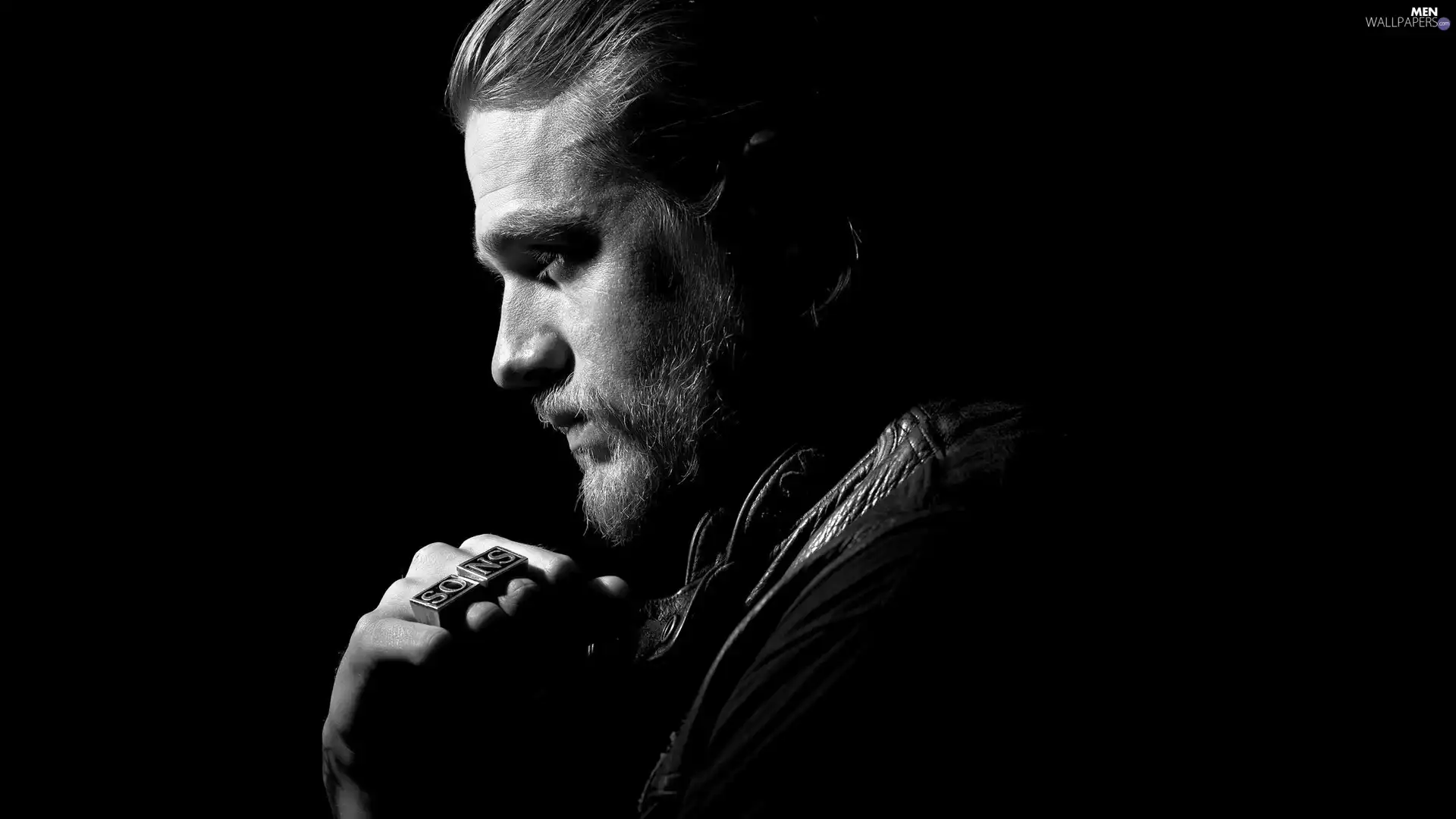 Charlie Hunnam, profile, Sons of Anarchy, actor, a man, series, Dark Background