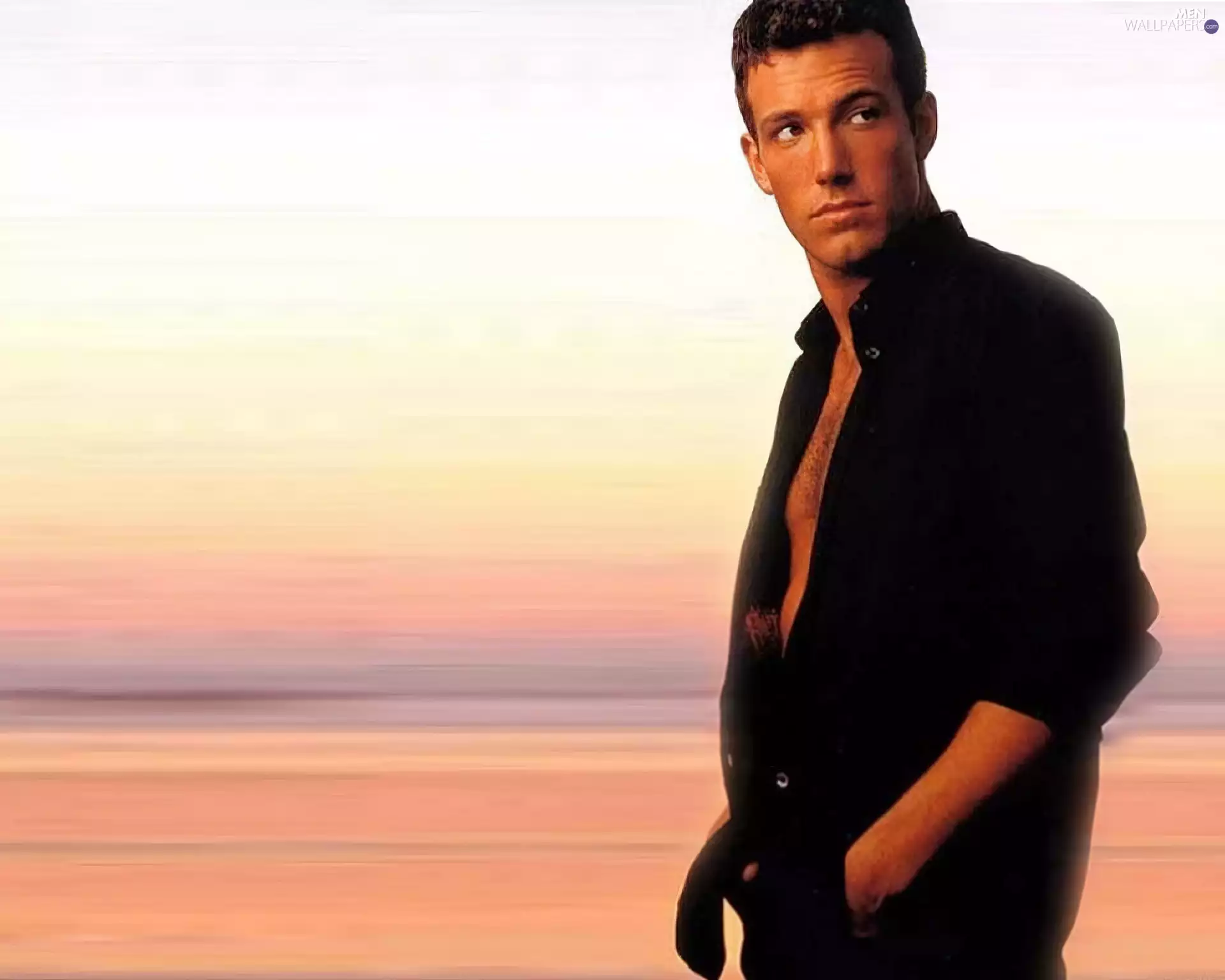 Ben Affleck, black shirt