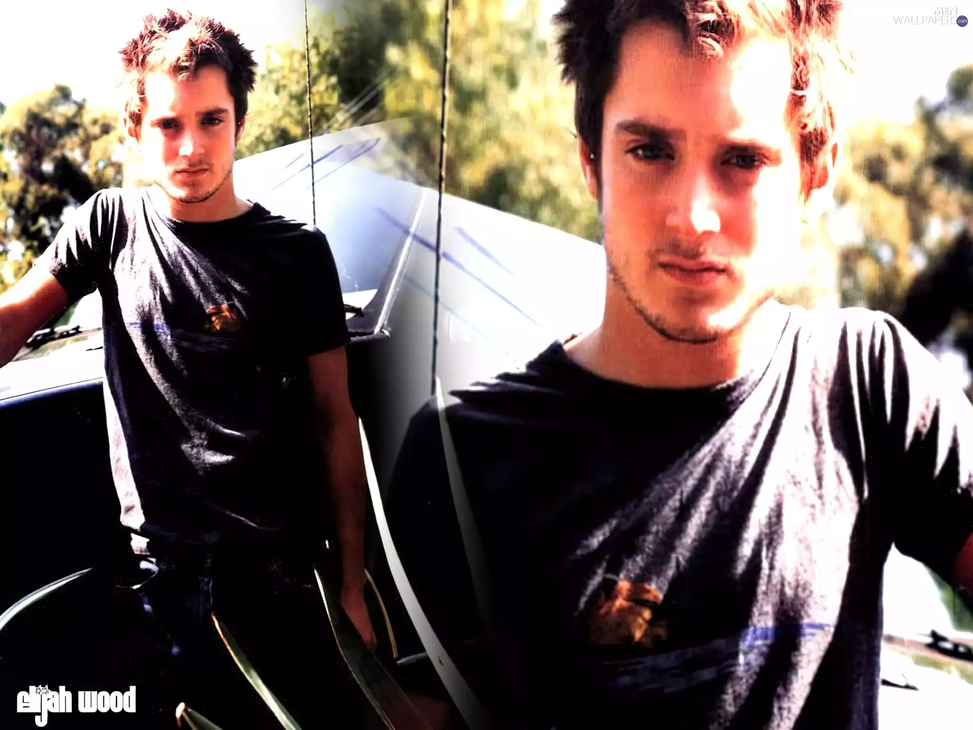 Elijah Wood, Black shirt