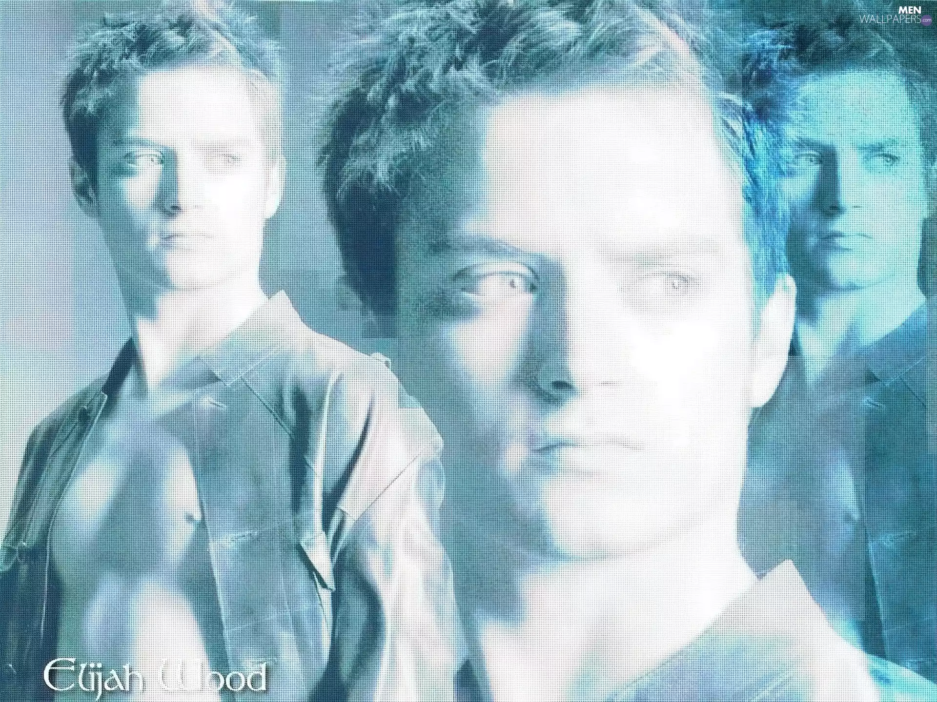 unbuttoned shirt, Elijah Wood, face