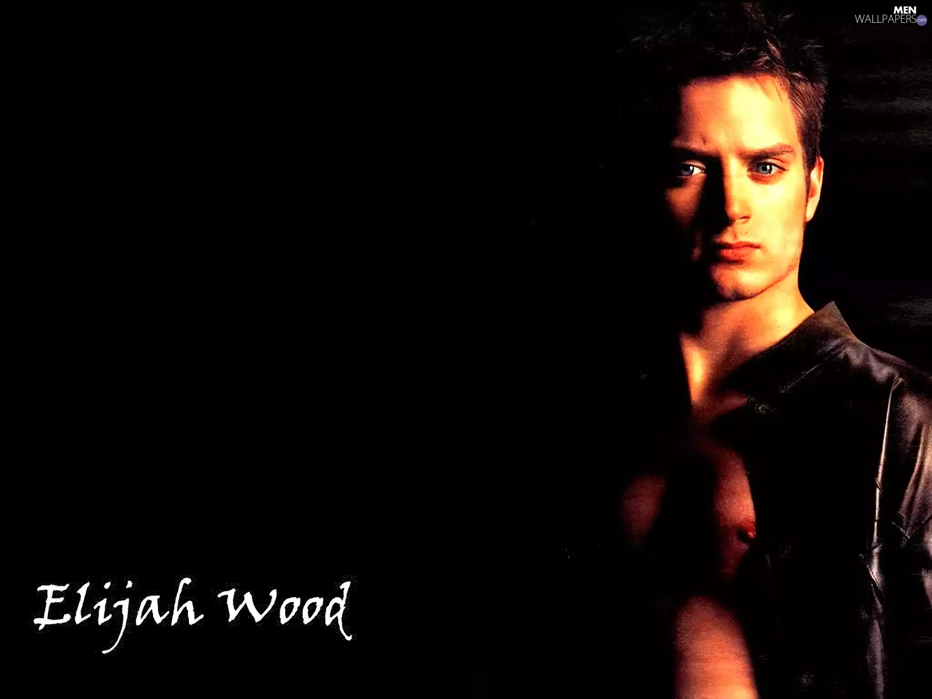 Elijah Wood, satin shirt