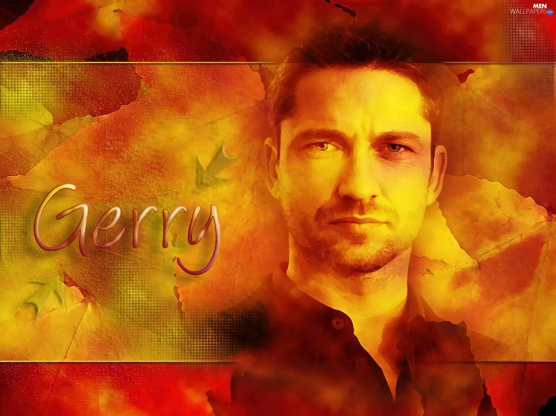 Gerard Butler, black shirt