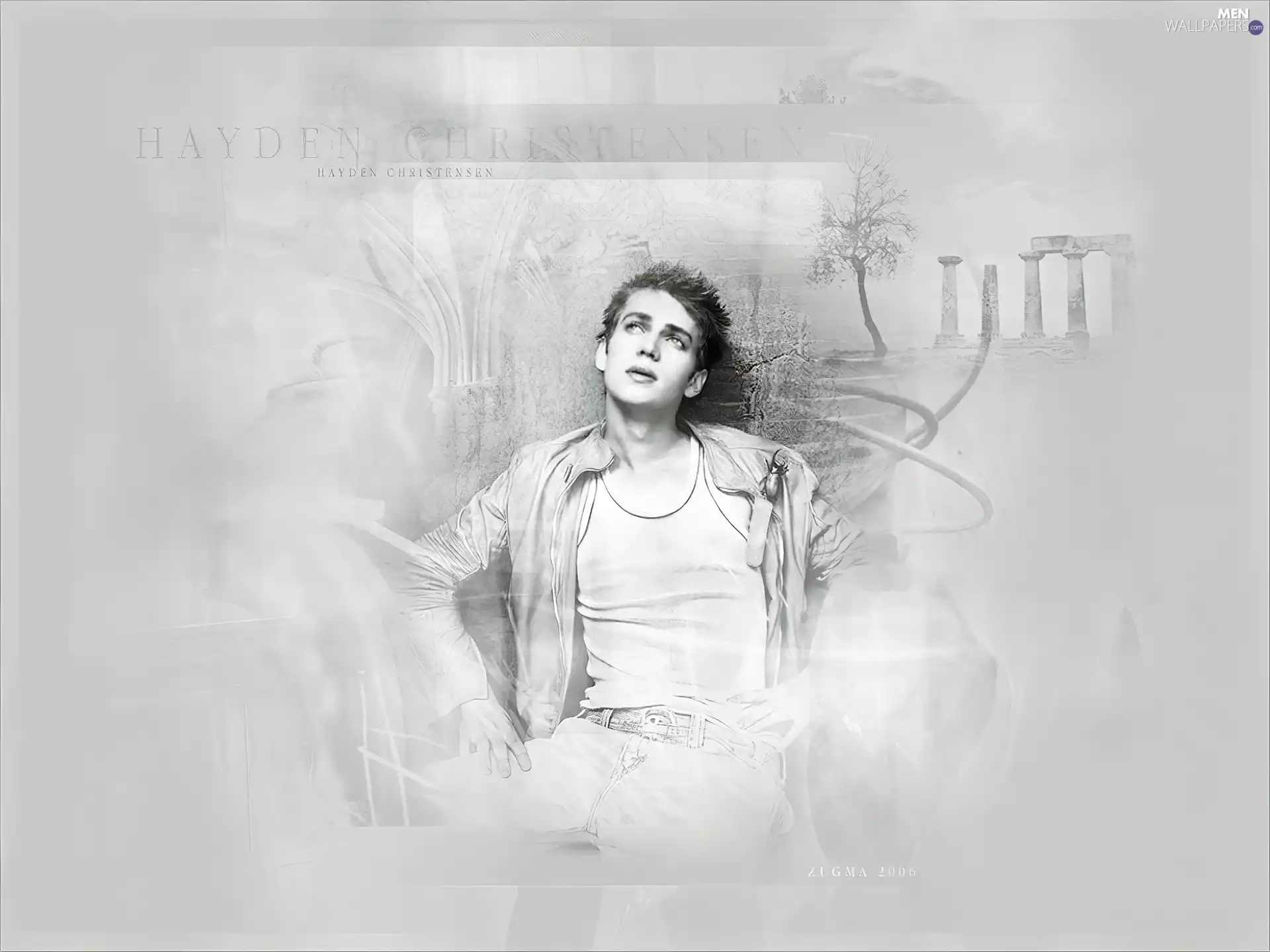 Hayden Christensen, White shirt