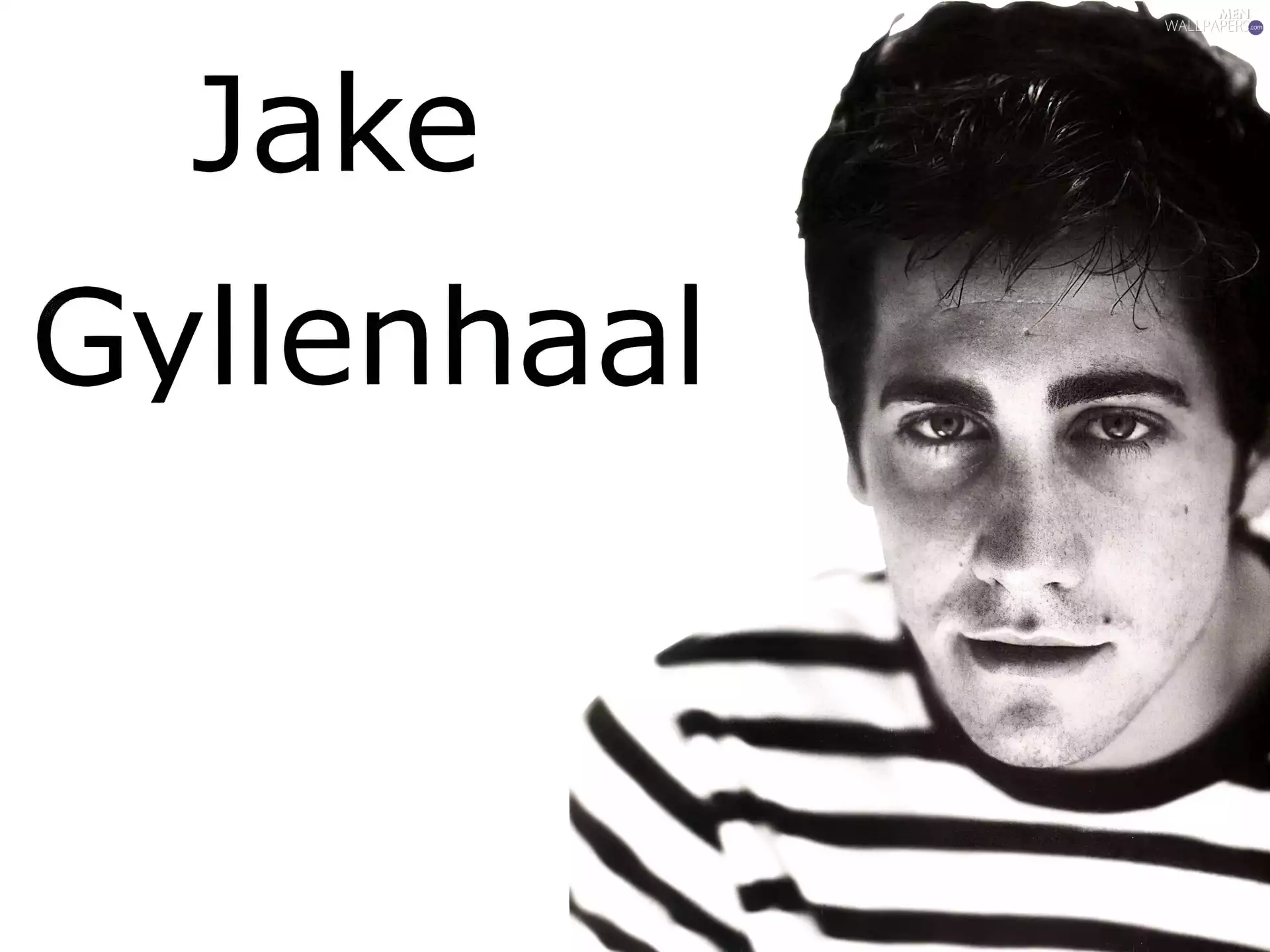 Jake Gyllenhaal, striped shirt