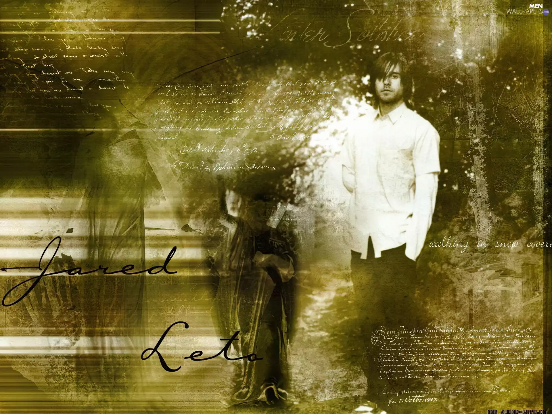 Jared Leto, white shirt