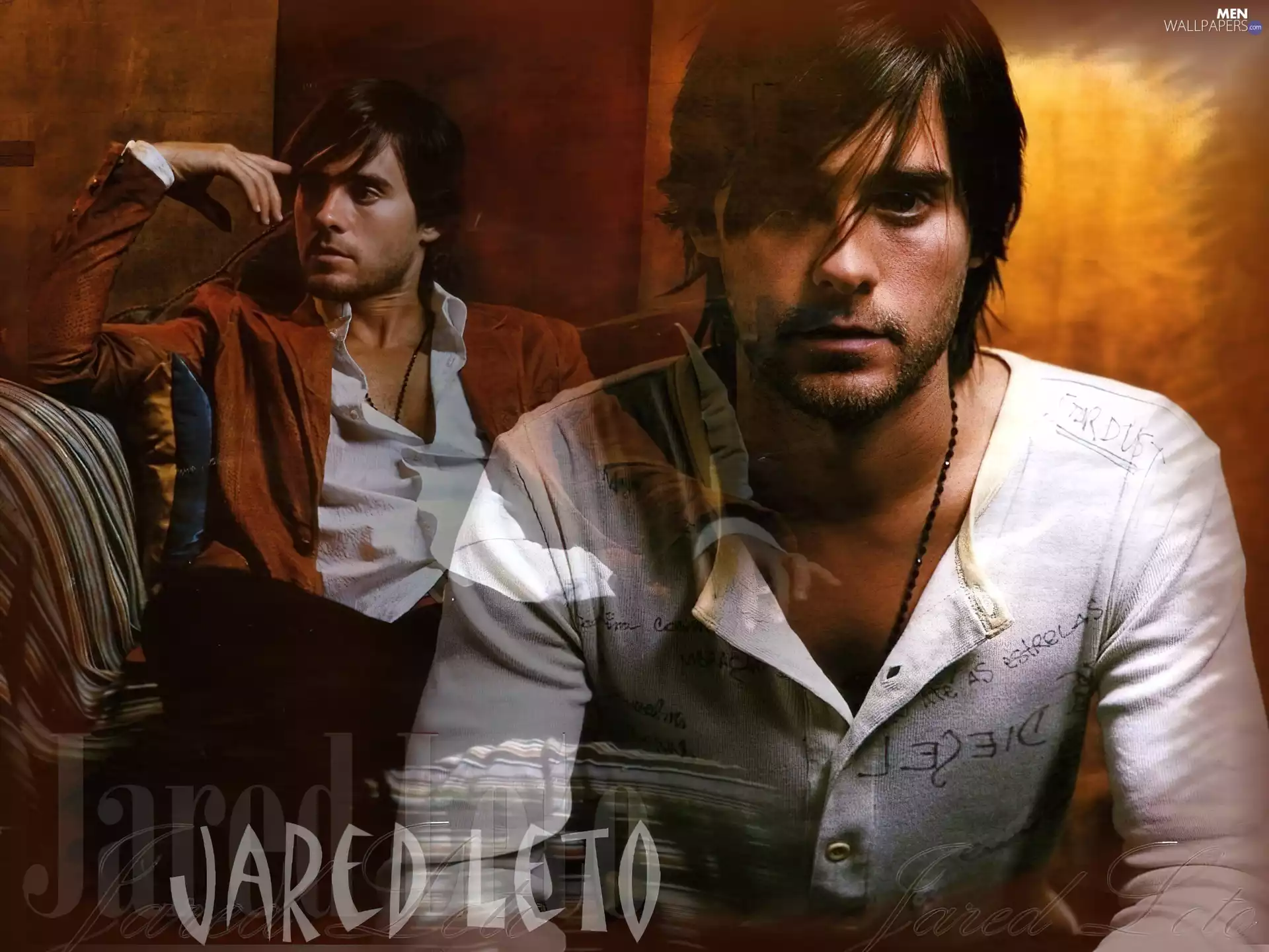 Jared Leto, white shirt