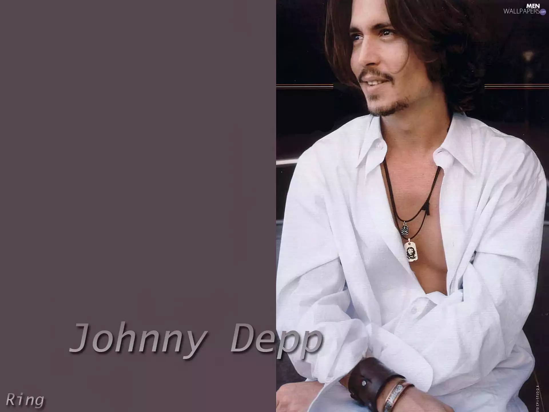 Johnny Depp, white shirt