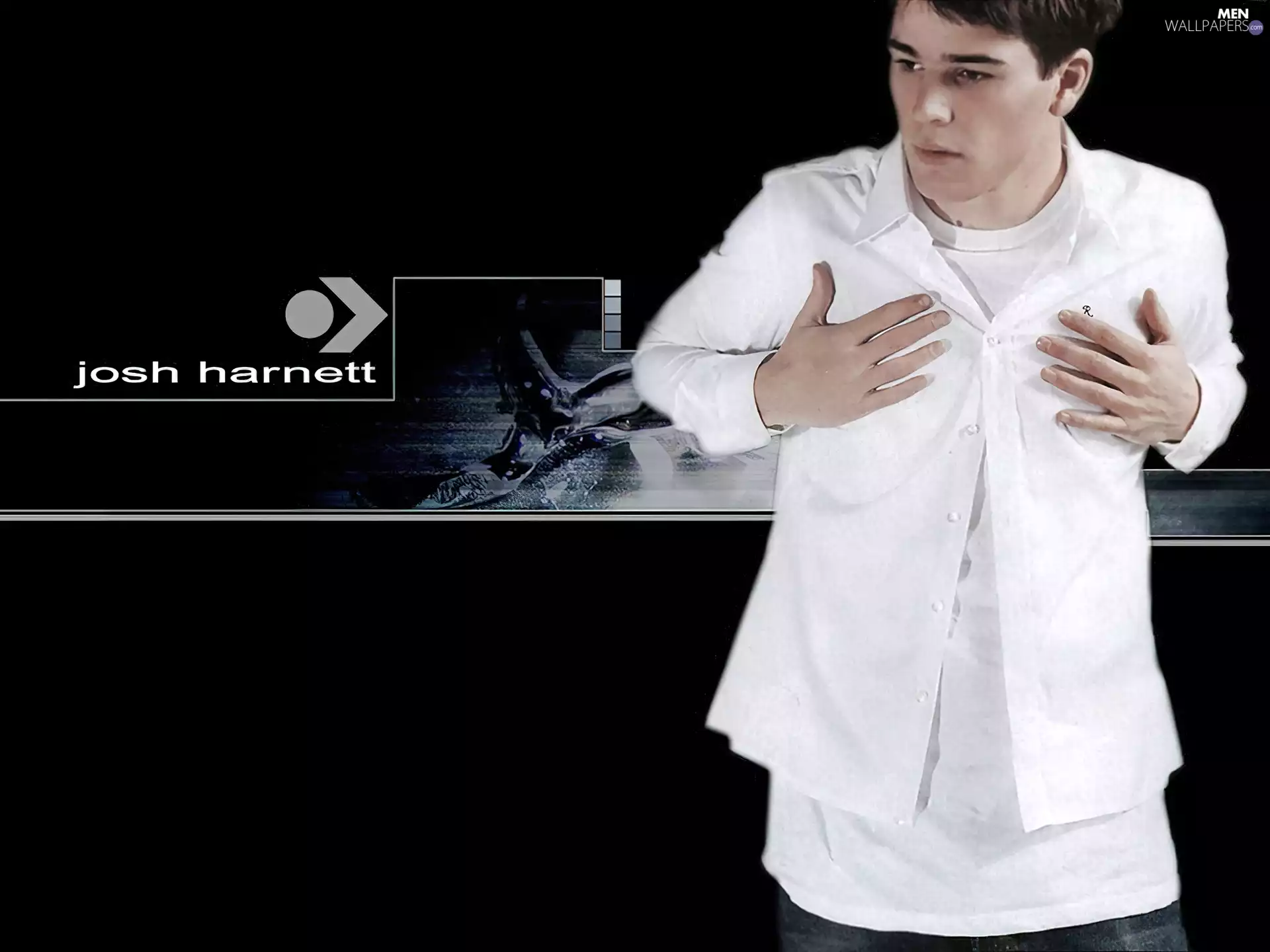 Josh Hartnett, white shirt