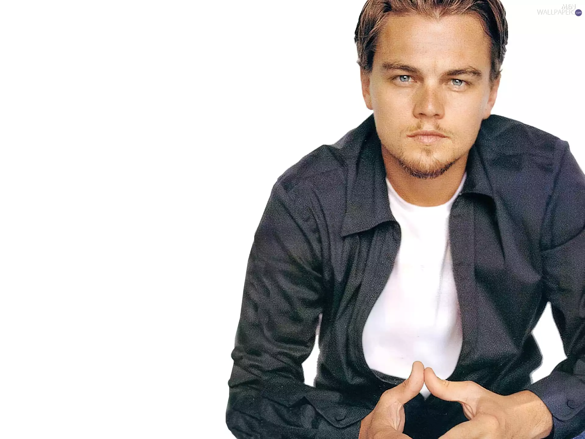 Leonardo DiCaprio, black shirt