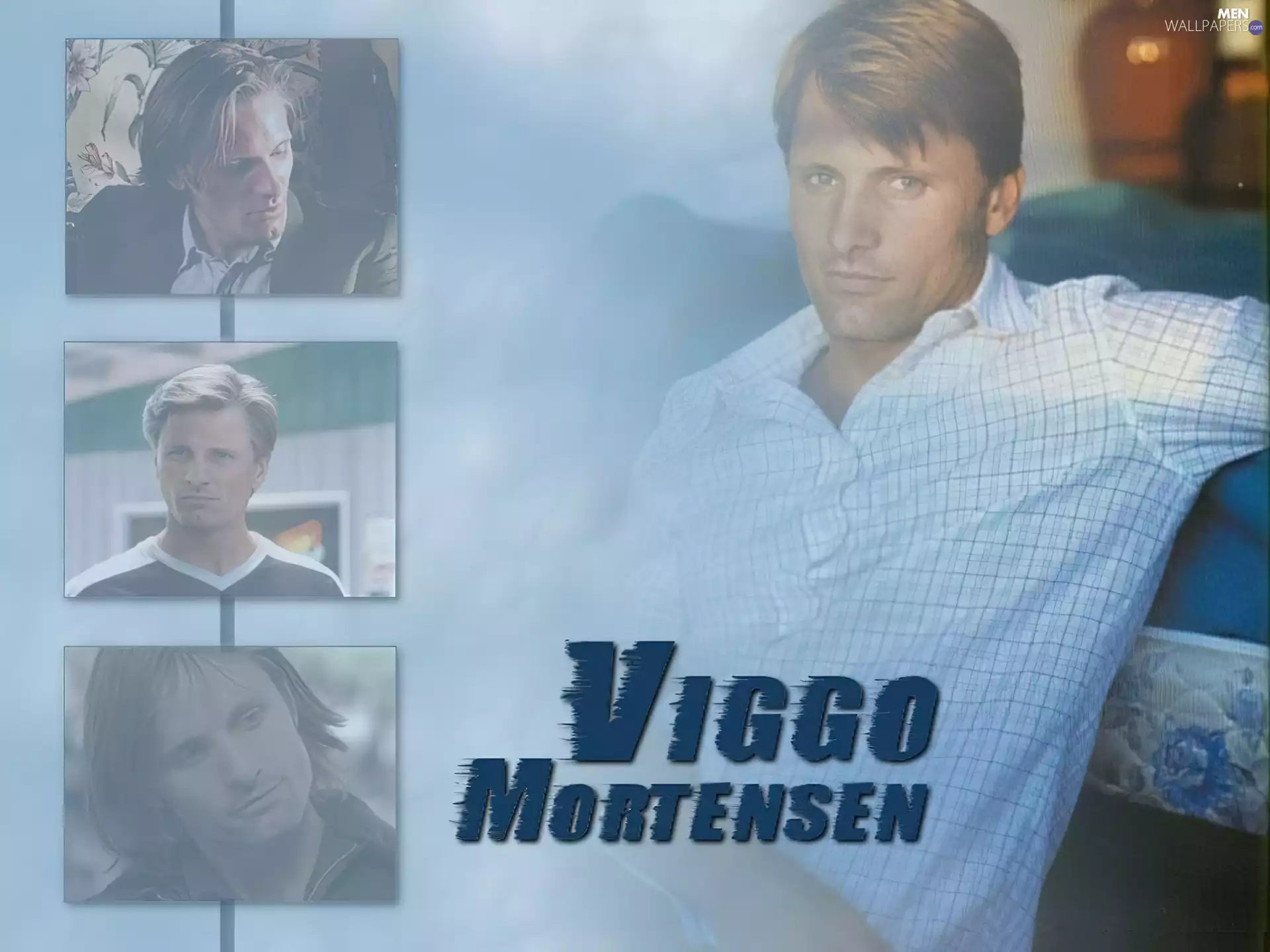 Viggo Mortensen, checkered shirt