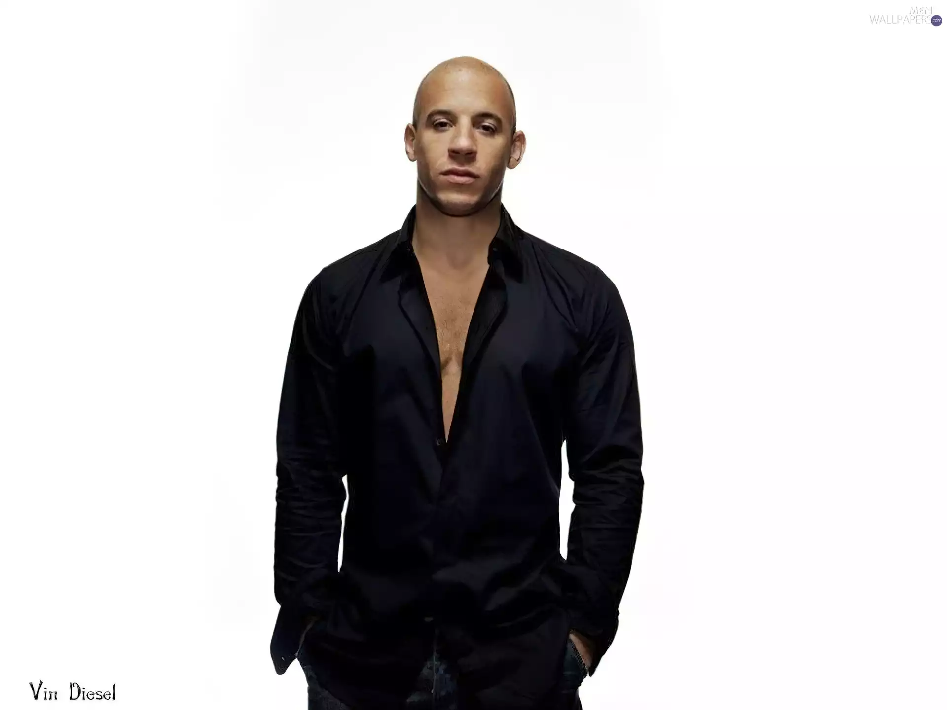Vin Diesel, black shirt