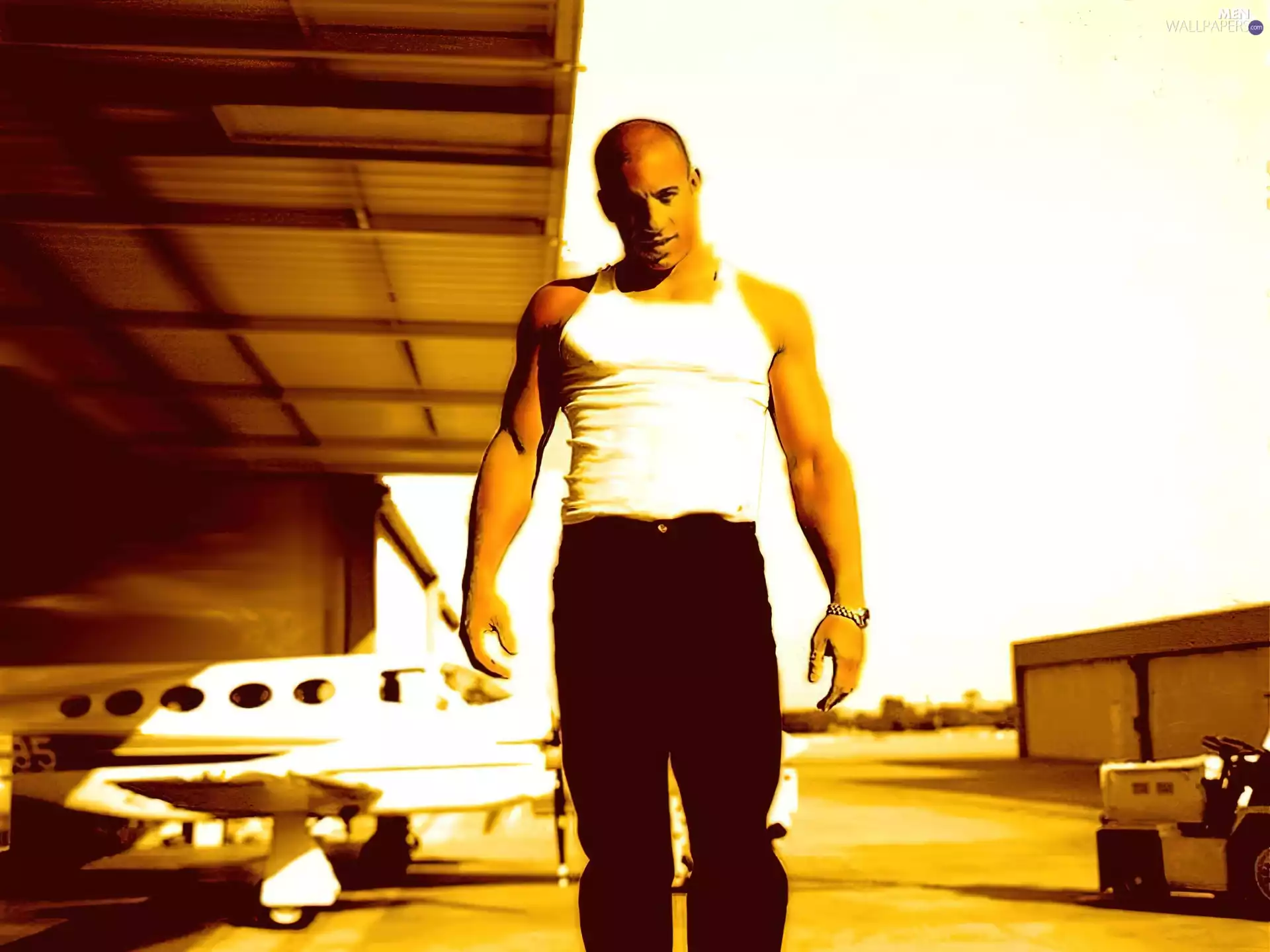 Vin Diesel, White shirt