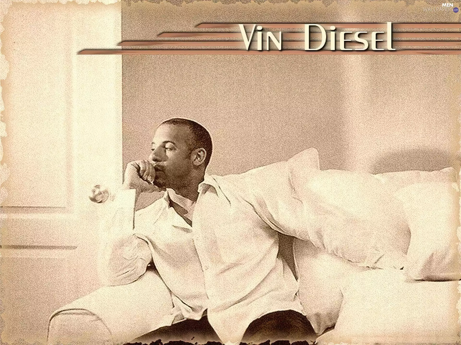 Vin Diesel, white shirt
