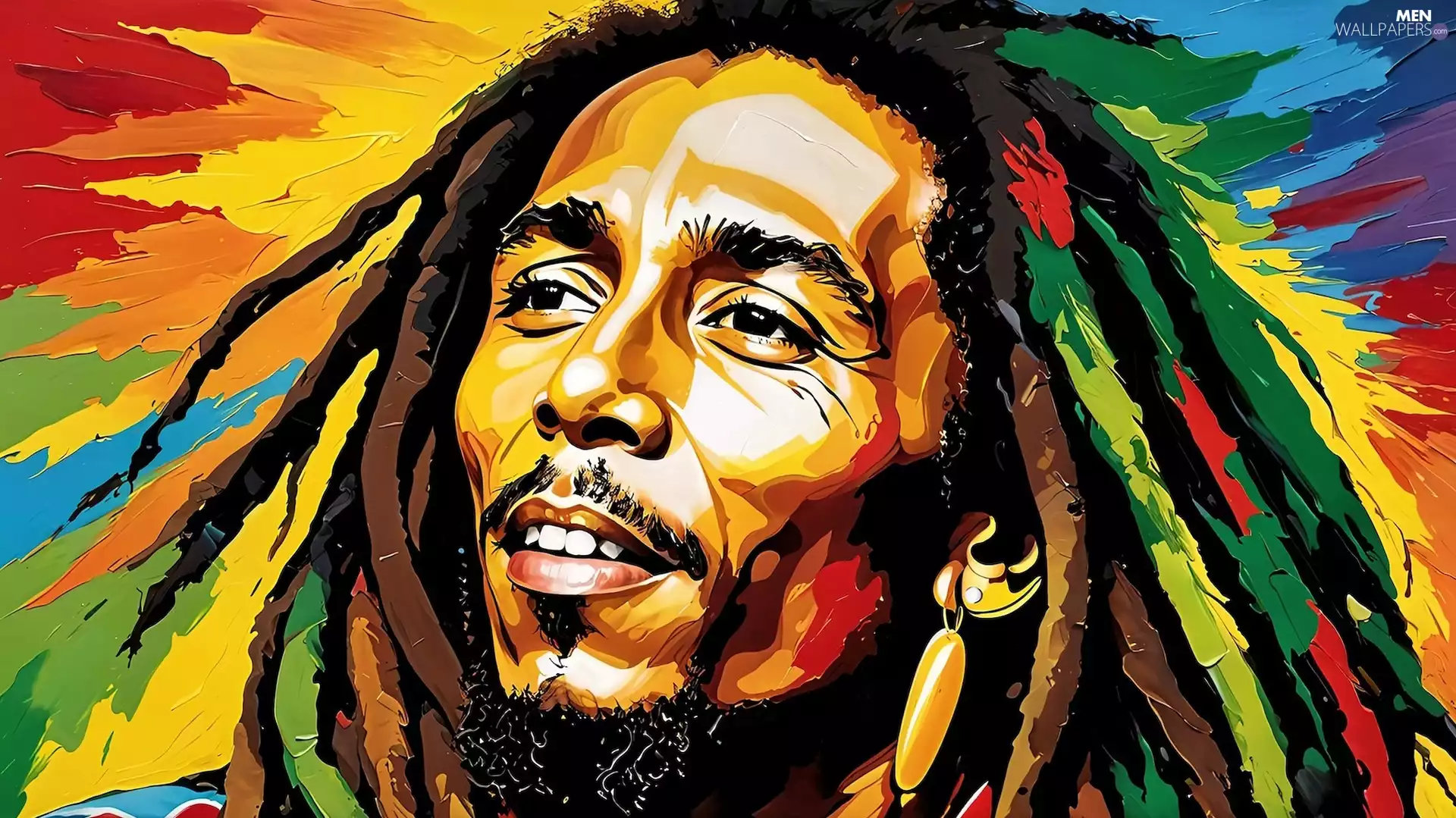 Bob Marley, graphics, singer