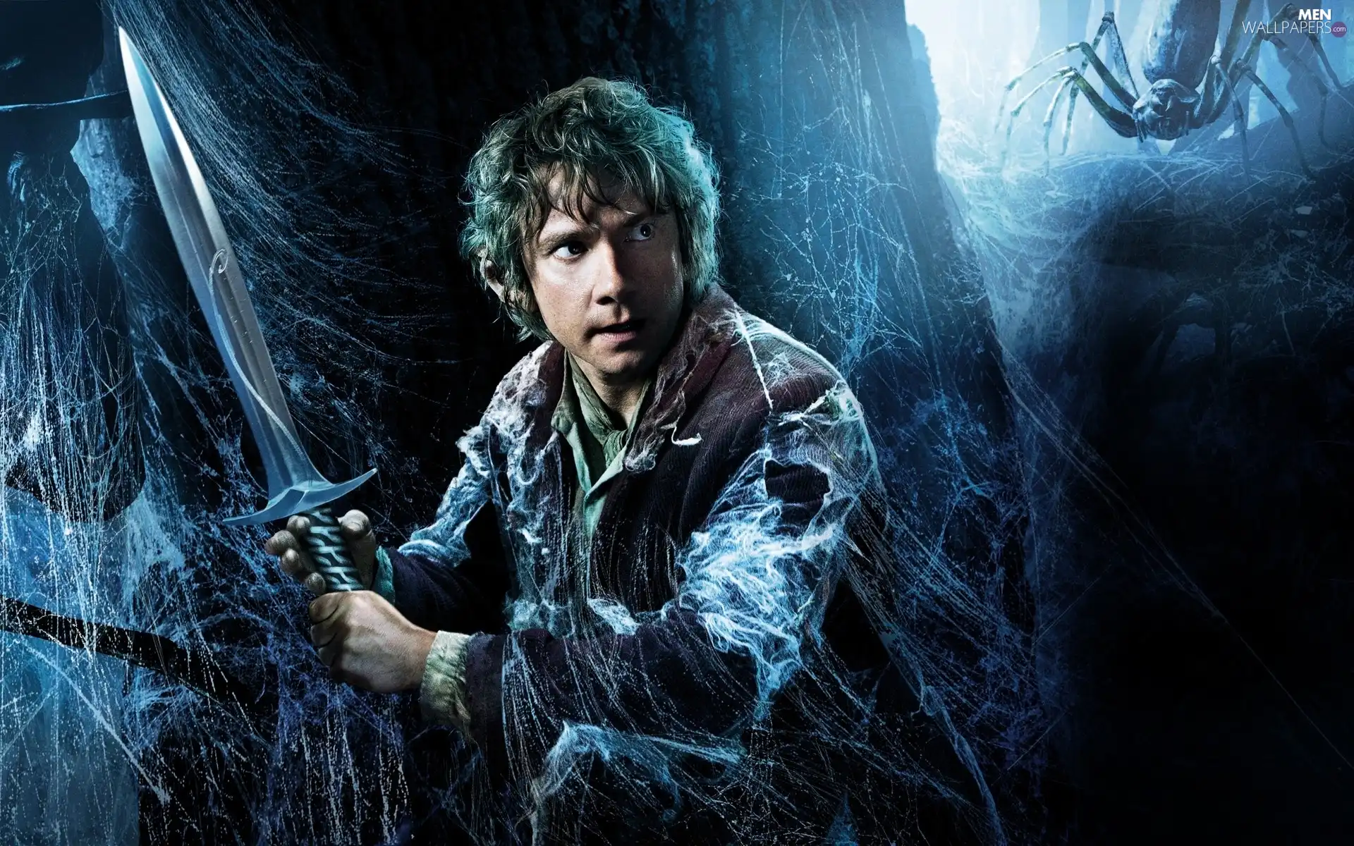 Martin Freeman, Hobbit The Desolation of Smaug, sword, Web, Bilbo Baggins, The Hobbit: The Desolation of Smaug