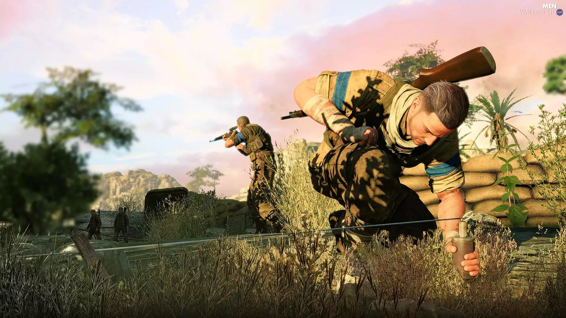 game, soldier, ambush, Sniper Elite 3: Afrika