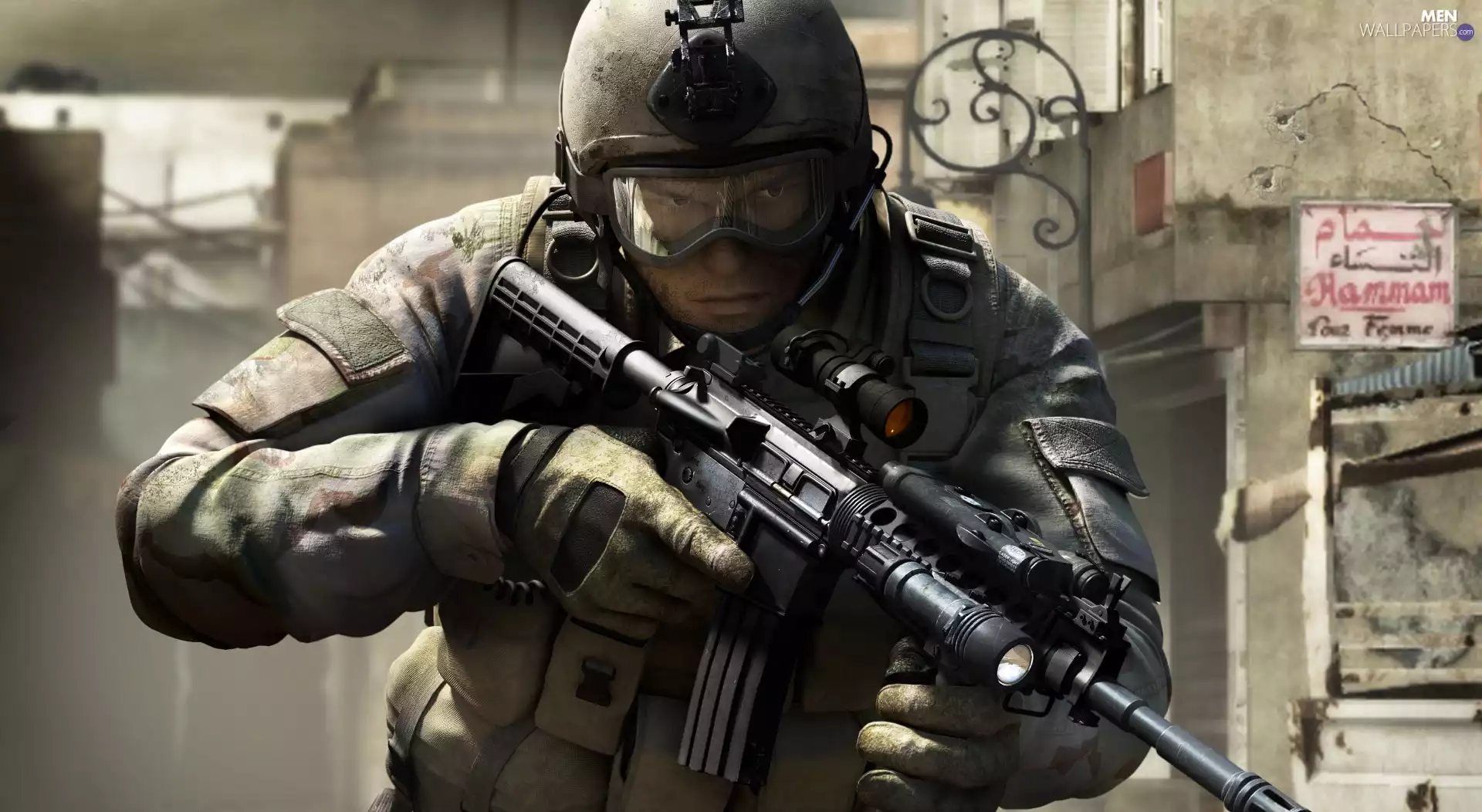 Battlefield 3, armed, soldier