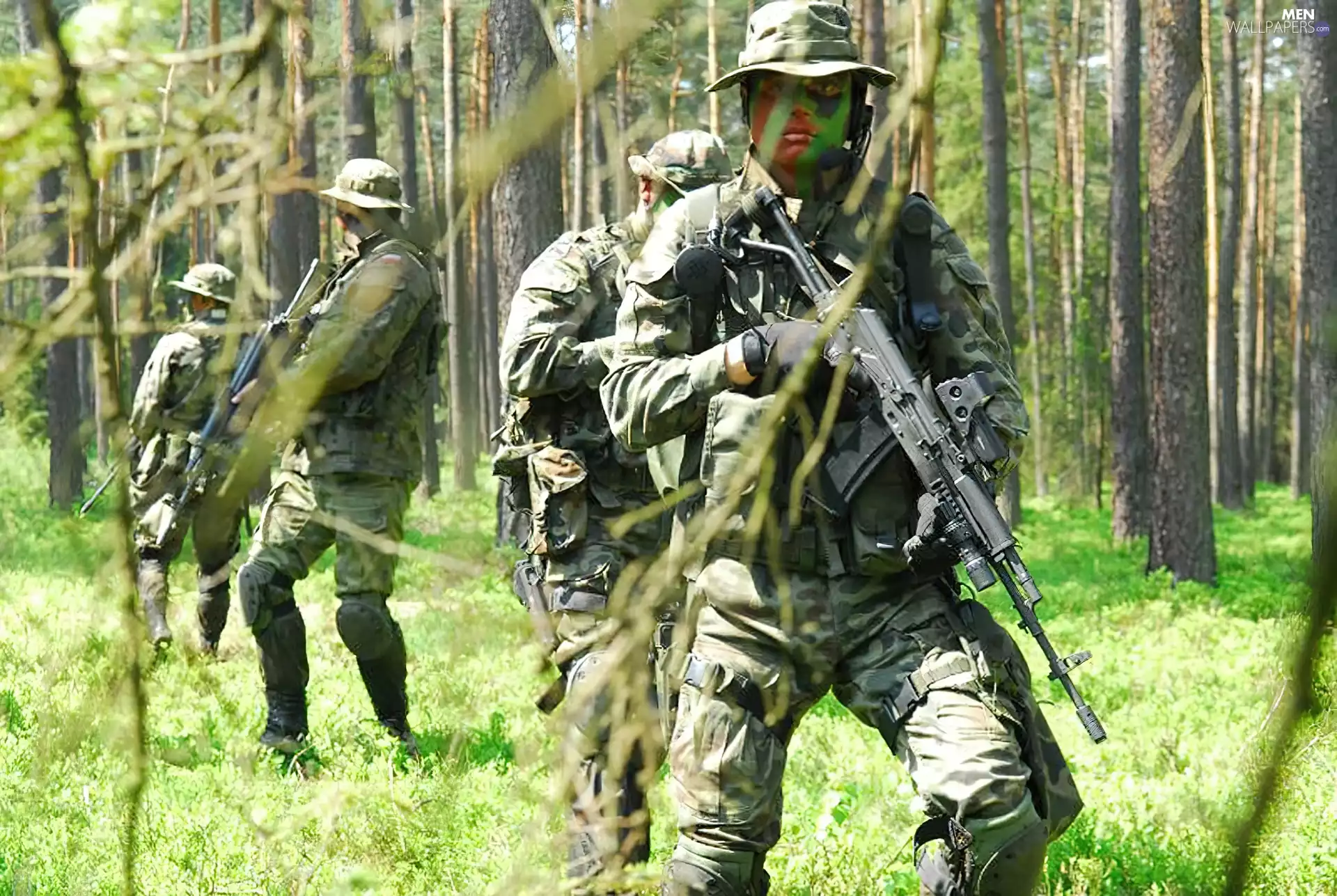 Scouting, ##, Forest, soldiers