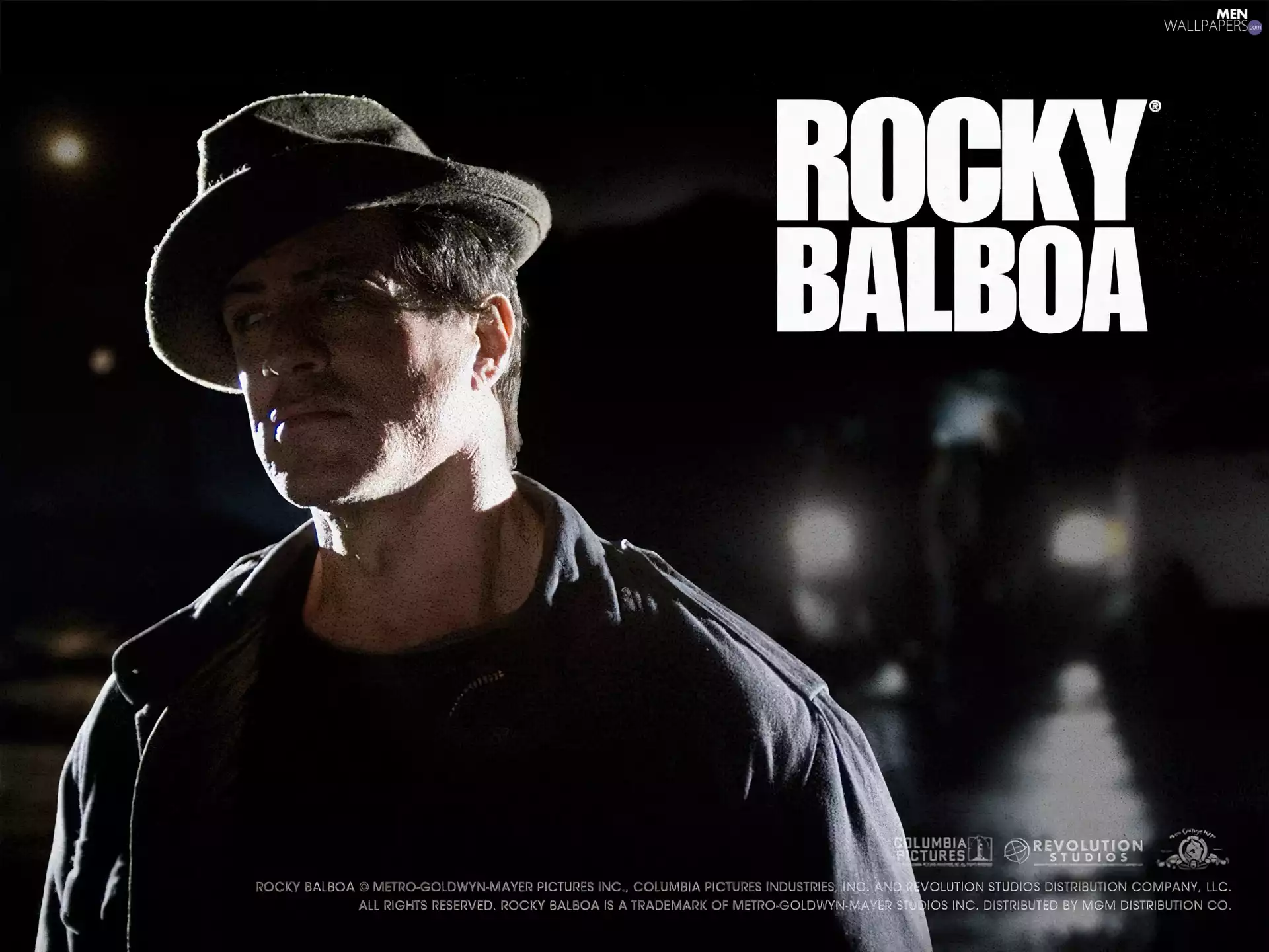Rocky Balboa, Sylvester Stallone, Night, Hat